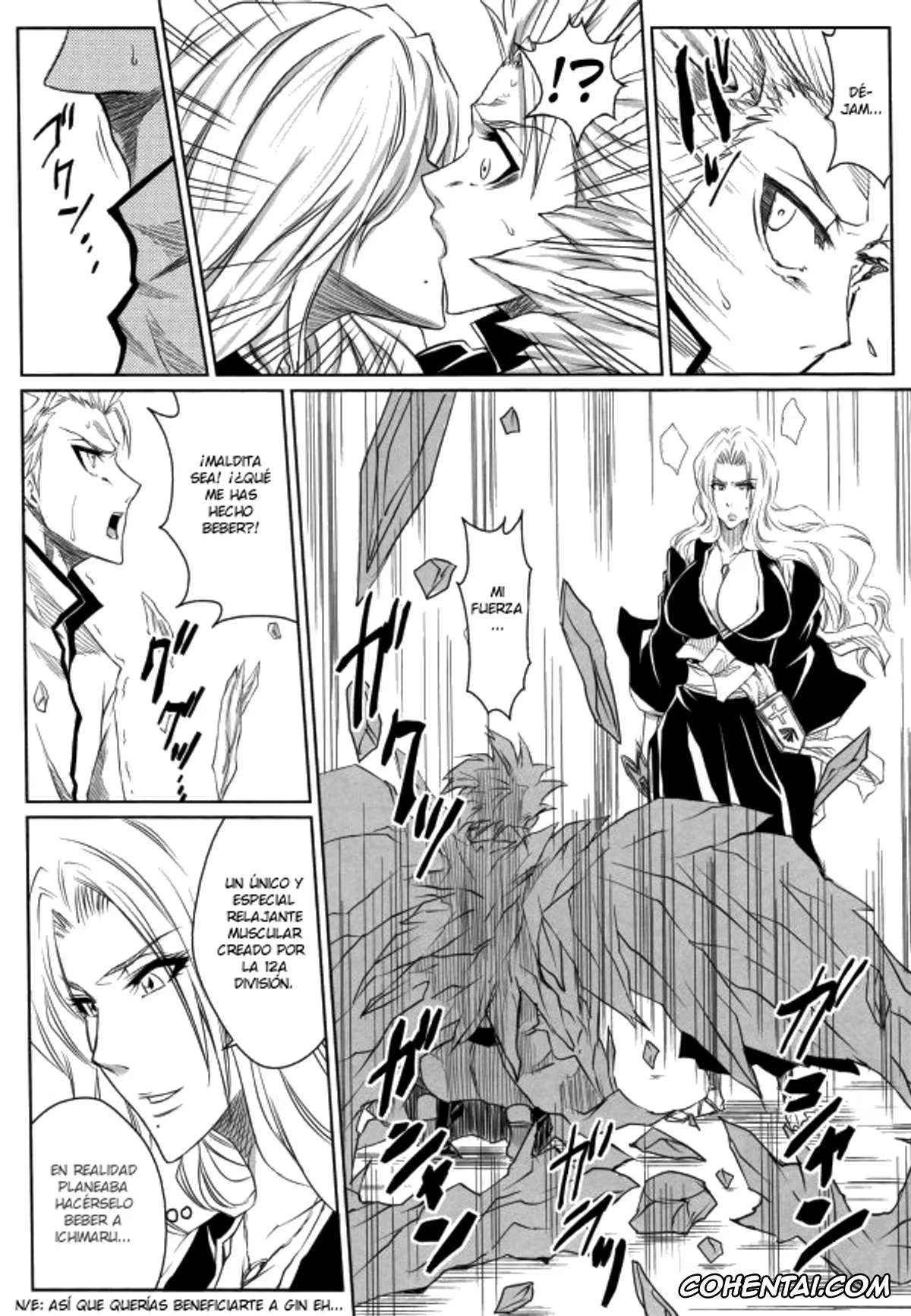 Bleach porno, Rangiku Matsumoto porno, Toushirou Hitsugaya porno, Shi (Bleach), pagina 14