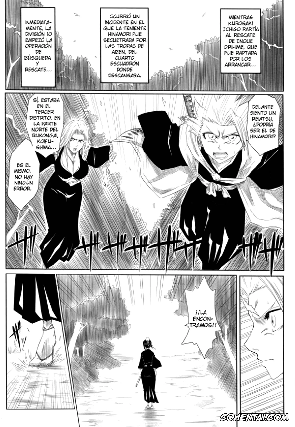 Bleach hentai, Rangiku Matsumoto hentai, Toushirou Hitsugaya hentai, Fuyu (Bleach), pagina 3
