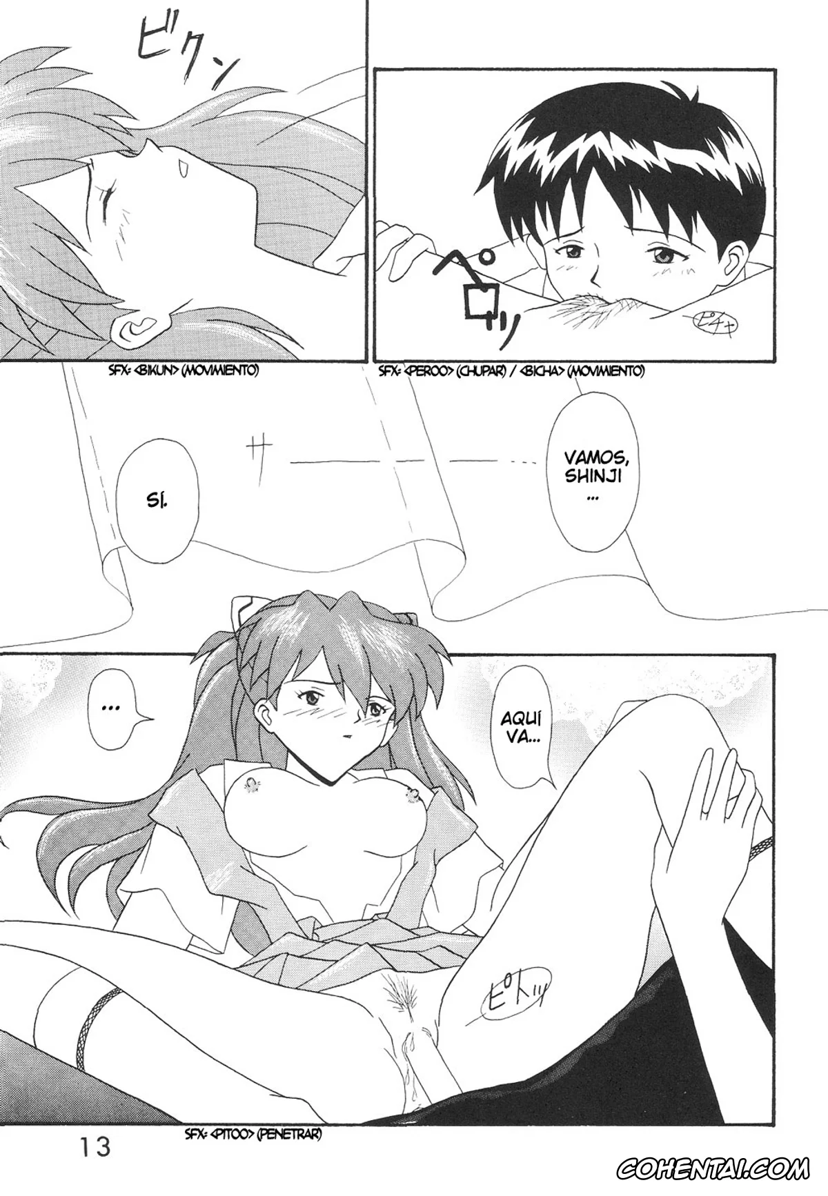 Neon Genesis Evangelion porno, Asuka Langley Soryu porno, Shinji Ikari porno, TECHNICAL MAC 1 (Neon Genesis Evangelion), pagina 14