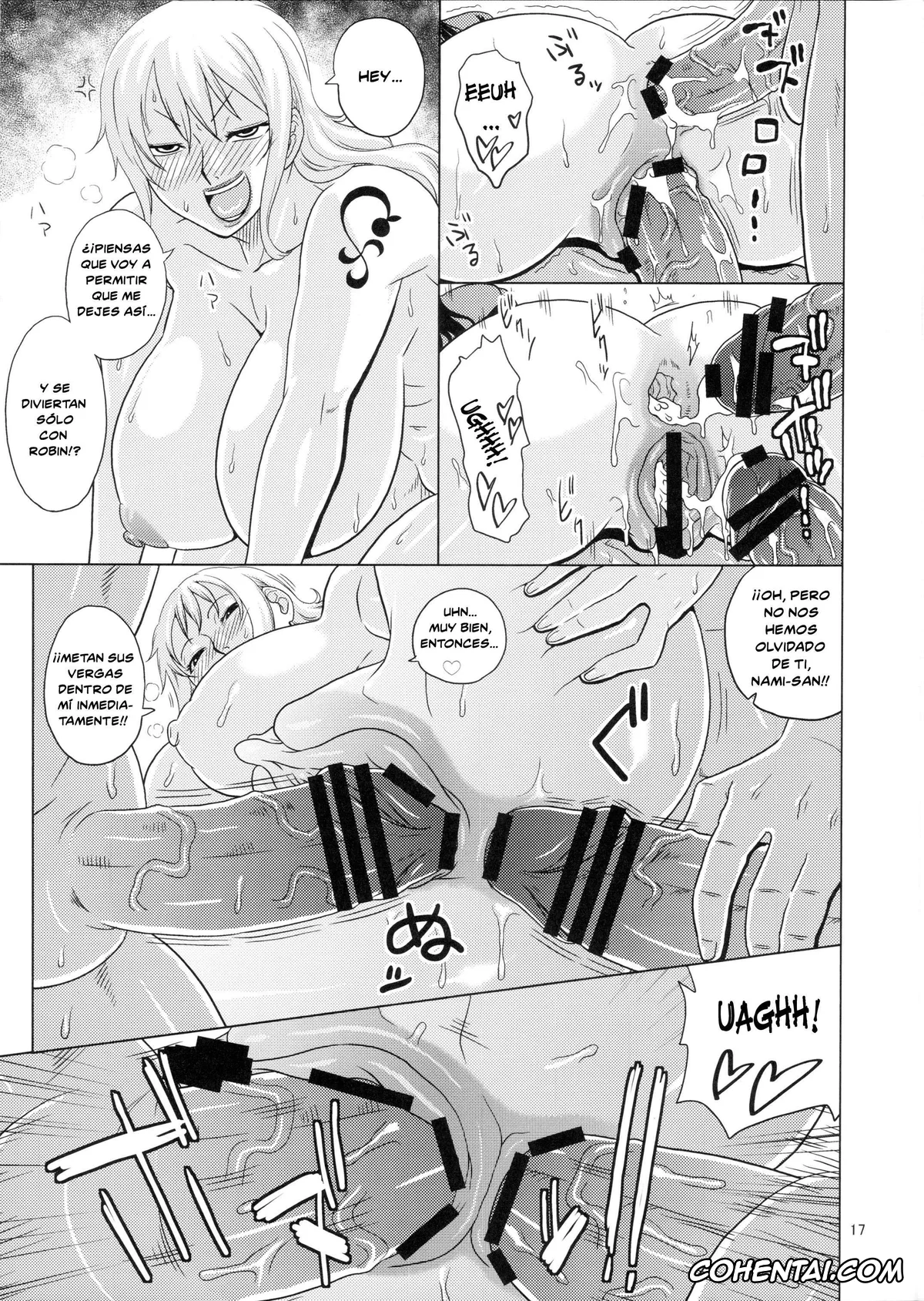 One Piece hentai, Nami hentai, Nico Robin hentai, NamiRobi 4 (One Piece), pagina 18