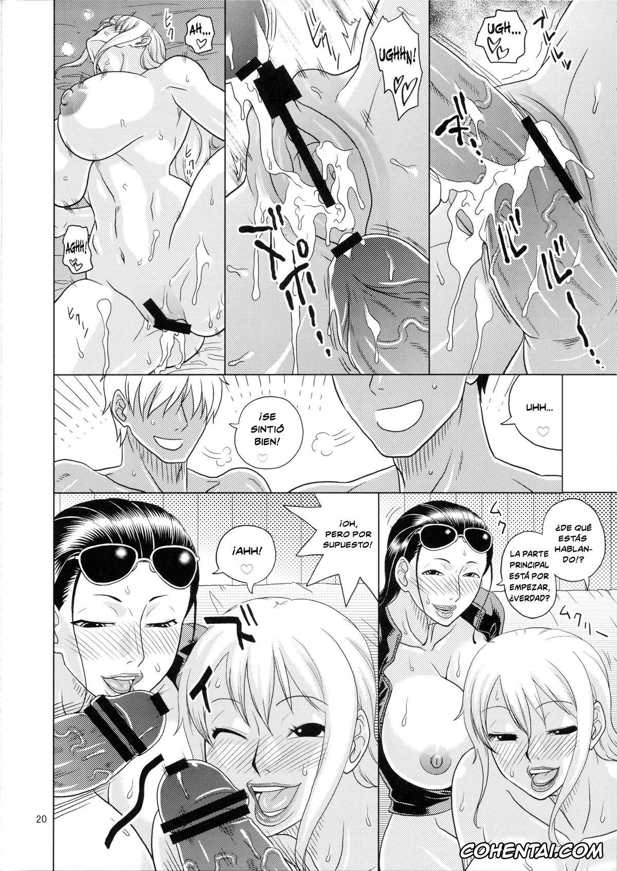 One Piece hentai, Nami hentai, Nico Robin hentai, NamiRobi 4 (One Piece), pagina 21
