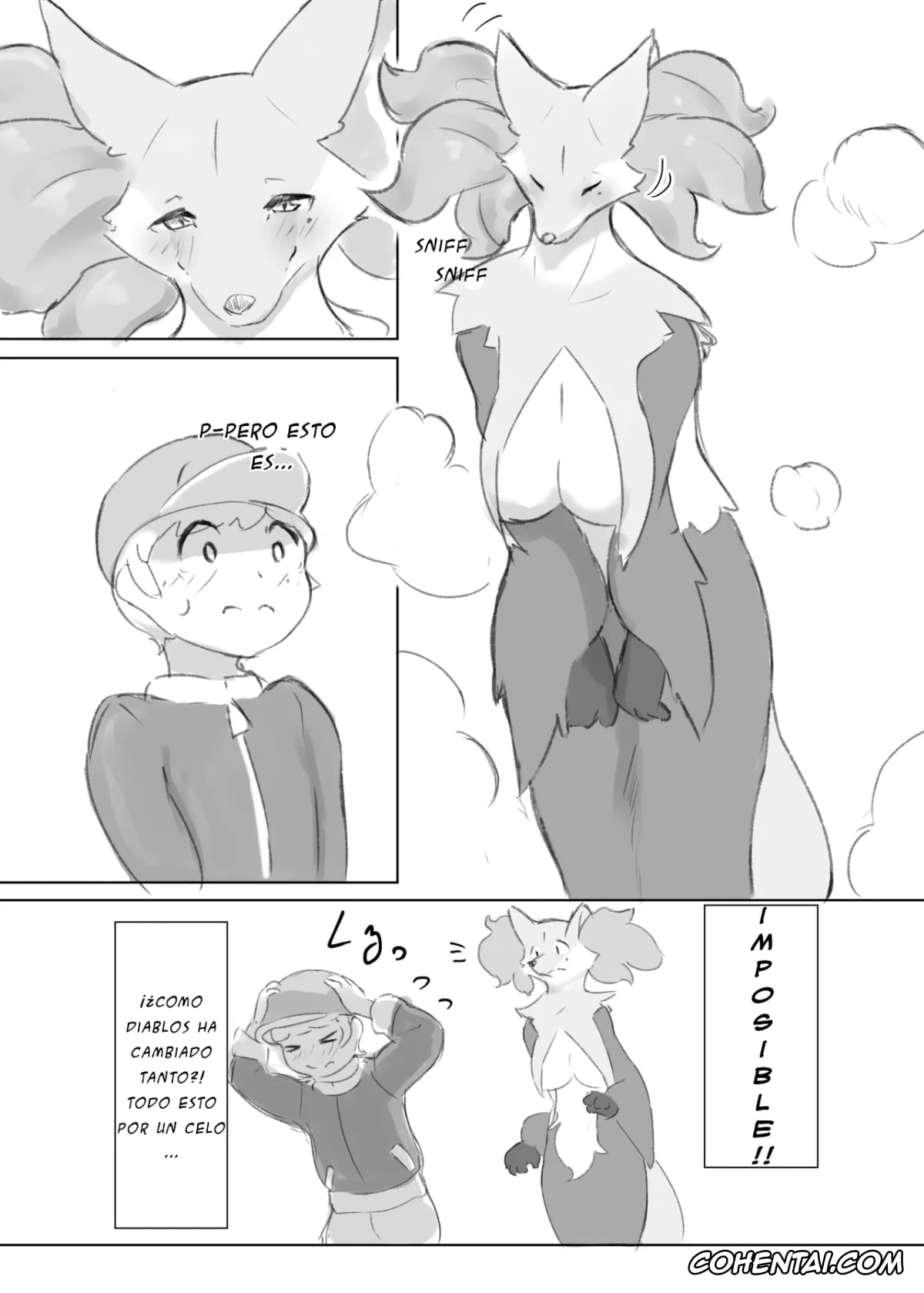 Pokemon | Pocket Monsters xxx, Delphox xxx, Una historia sobre el período de celo de Mafo-san (Pokémon), pagina 4