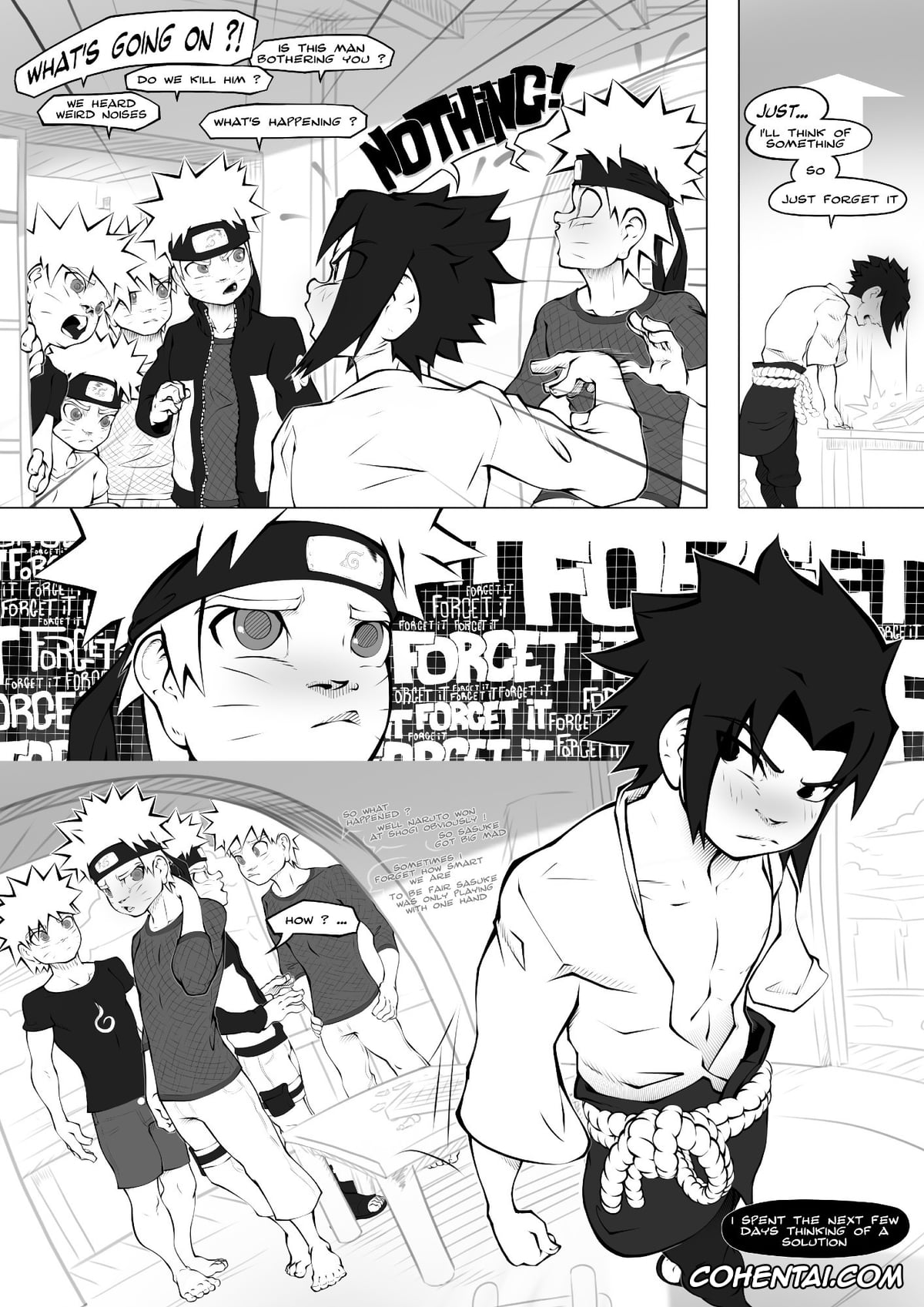 NARUTO porno, Naruto Uzumaki porno, Sasuke Uchiha porno, In The Shadow (Naruto), pagina 5