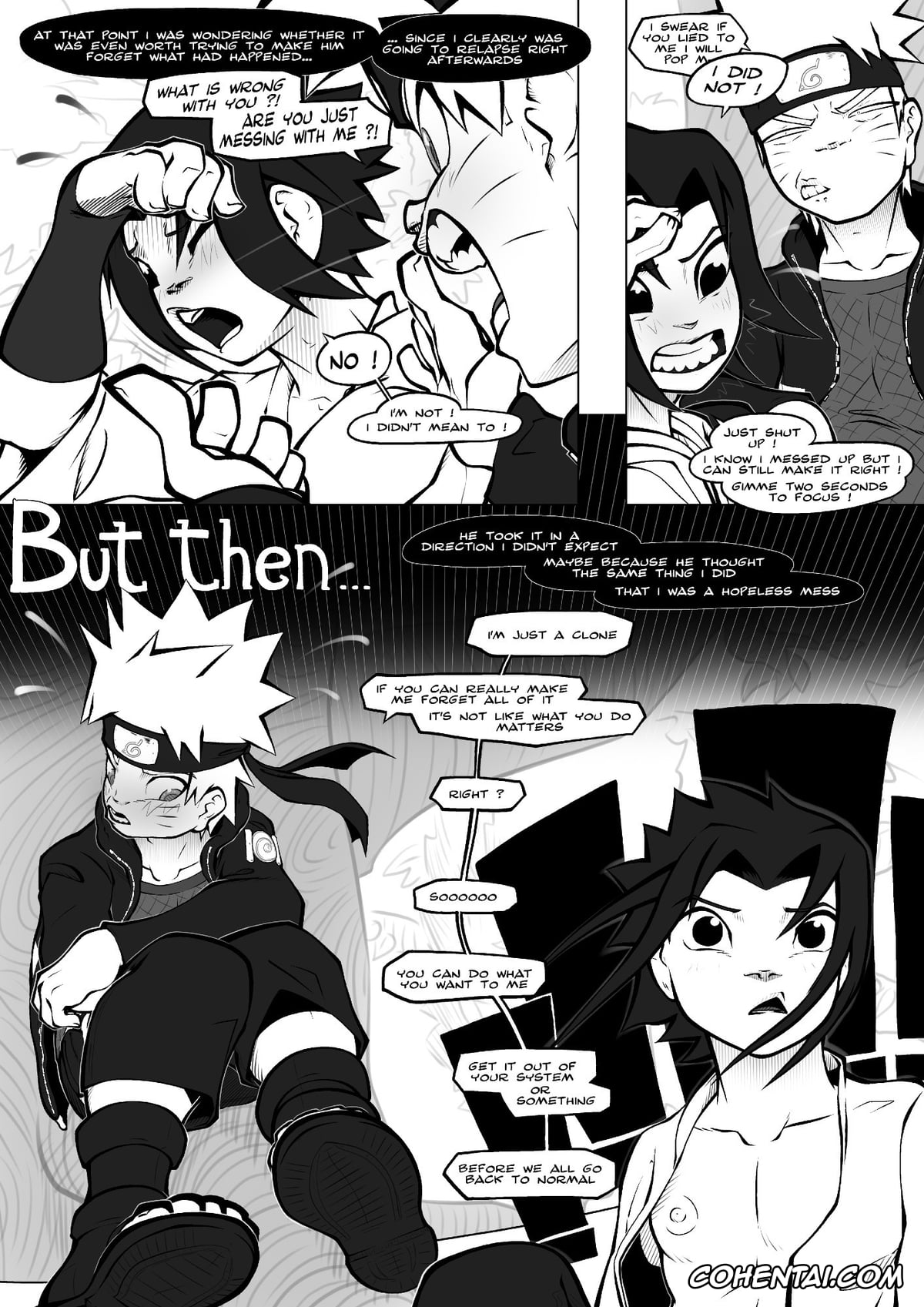 NARUTO hentai, Naruto Uzumaki hentai, Sasuke Uchiha hentai, In The Shadow (Naruto), pagina 9
