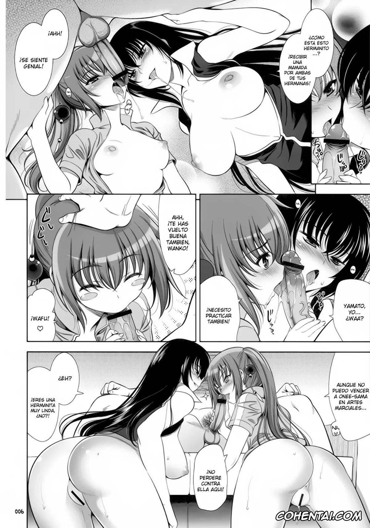 Maji De Watashi Ni Koi Shinasai hentai, Christiane Friedrich hentai, Kazuko Kawakami hentai, Miyako Shiina hentai, Momoyo Kawakami hentai, Yamato Naoe hentai, Yukie Mayuzumi hentai, Go! Go! Bushi Musume (Maji de Watashi ni Koi Shinasai!), pagina 6
