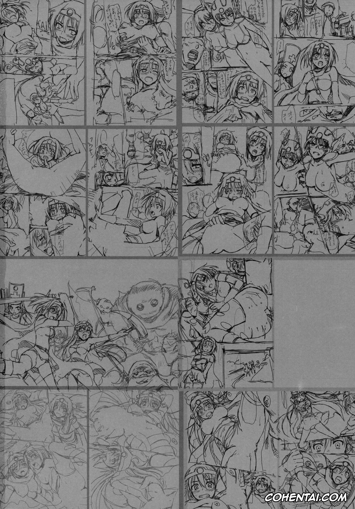 Dragon Quest porno, Cleric porno, Hero porno, Sage porno, Warrior porno, LEVEL 16 (Dragon Quest III), pagina 29