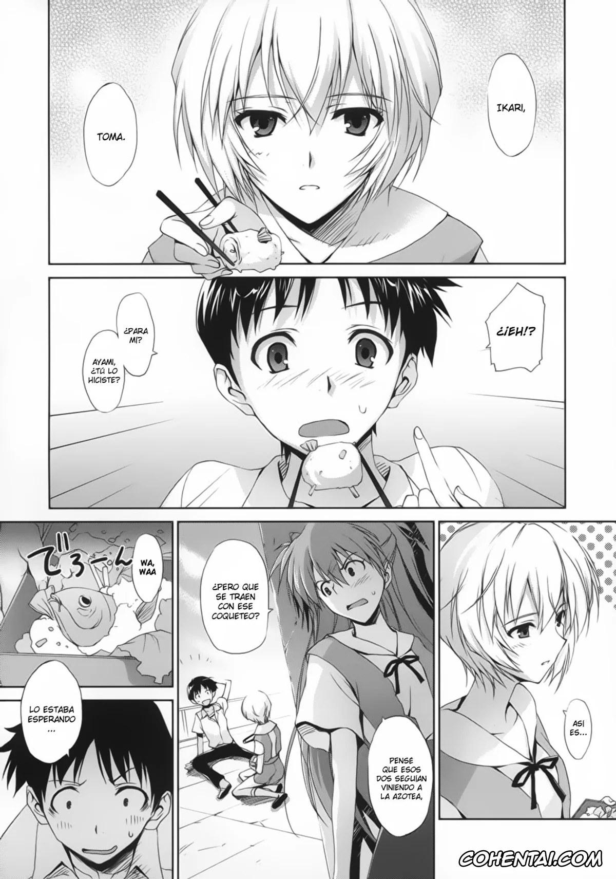 Neon Genesis Evangelion xxx, Asuka Langley Soryu xxx, Mari Illustrious Makinami xxx, Rei Ayanami xxx, Shinji Ikari xxx, Poka^2 (Neon Genesis Evangelion), pagina 7