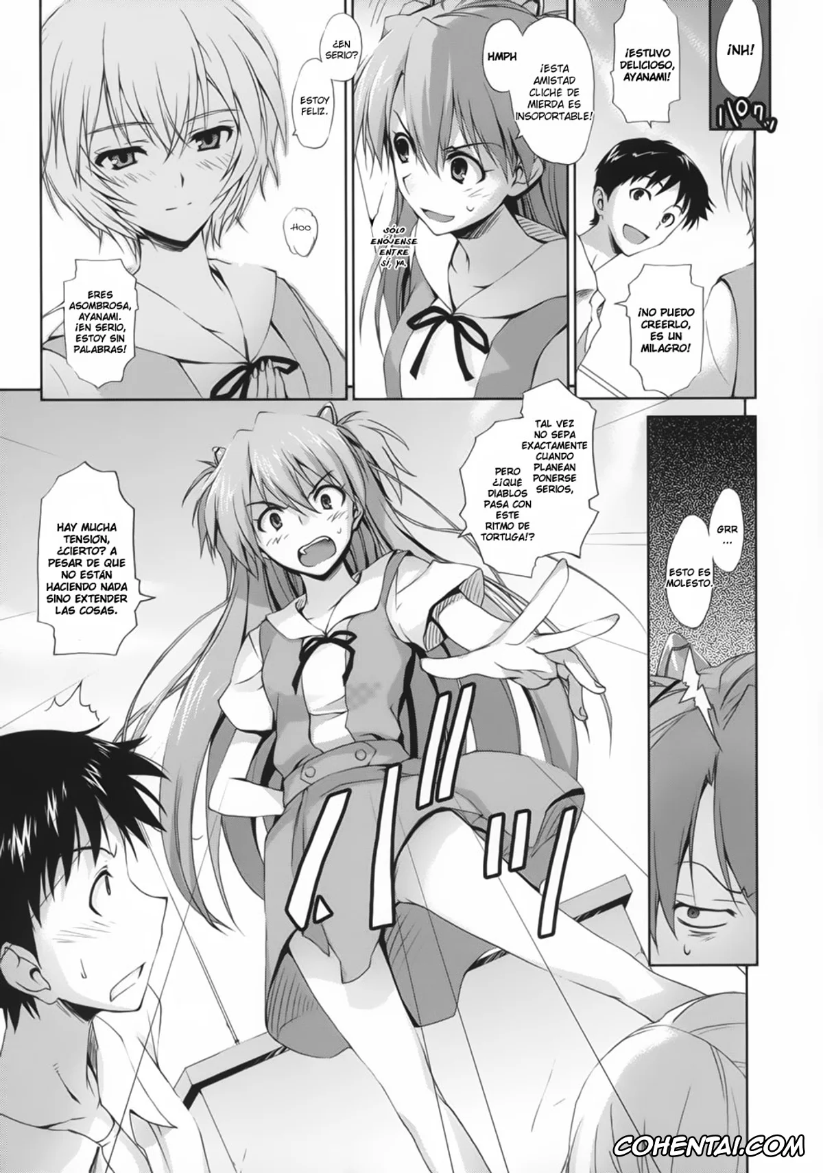 Neon Genesis Evangelion porno, Asuka Langley Soryu porno, Mari Illustrious Makinami porno, Rei Ayanami porno, Shinji Ikari porno, Poka^2 (Neon Genesis Evangelion), pagina 8