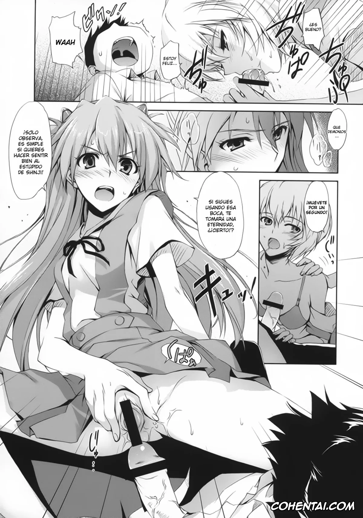 Neon Genesis Evangelion xxx, Asuka Langley Soryu xxx, Mari Illustrious Makinami xxx, Rei Ayanami xxx, Shinji Ikari xxx, Poka^2 (Neon Genesis Evangelion), pagina 13