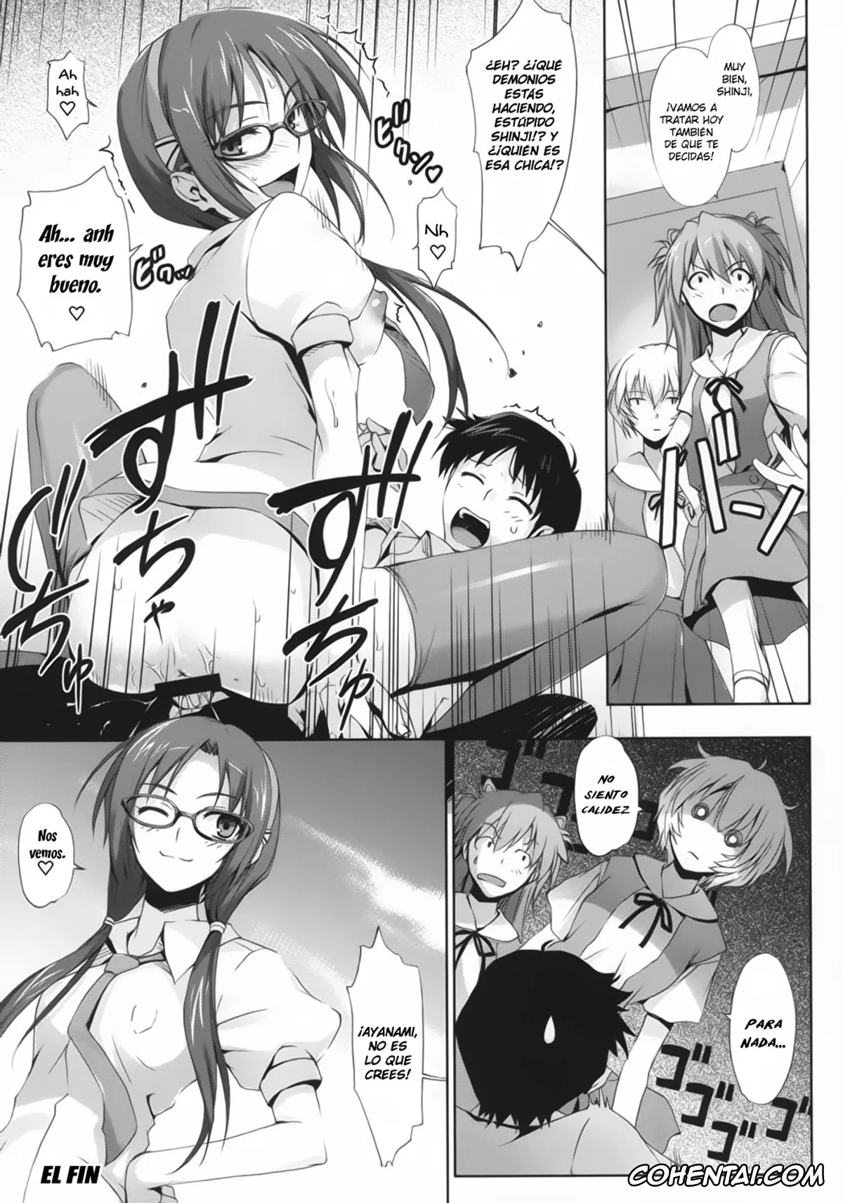 Neon Genesis Evangelion xxx, Asuka Langley Soryu xxx, Mari Illustrious Makinami xxx, Rei Ayanami xxx, Shinji Ikari xxx, Poka^2 (Neon Genesis Evangelion), pagina 22