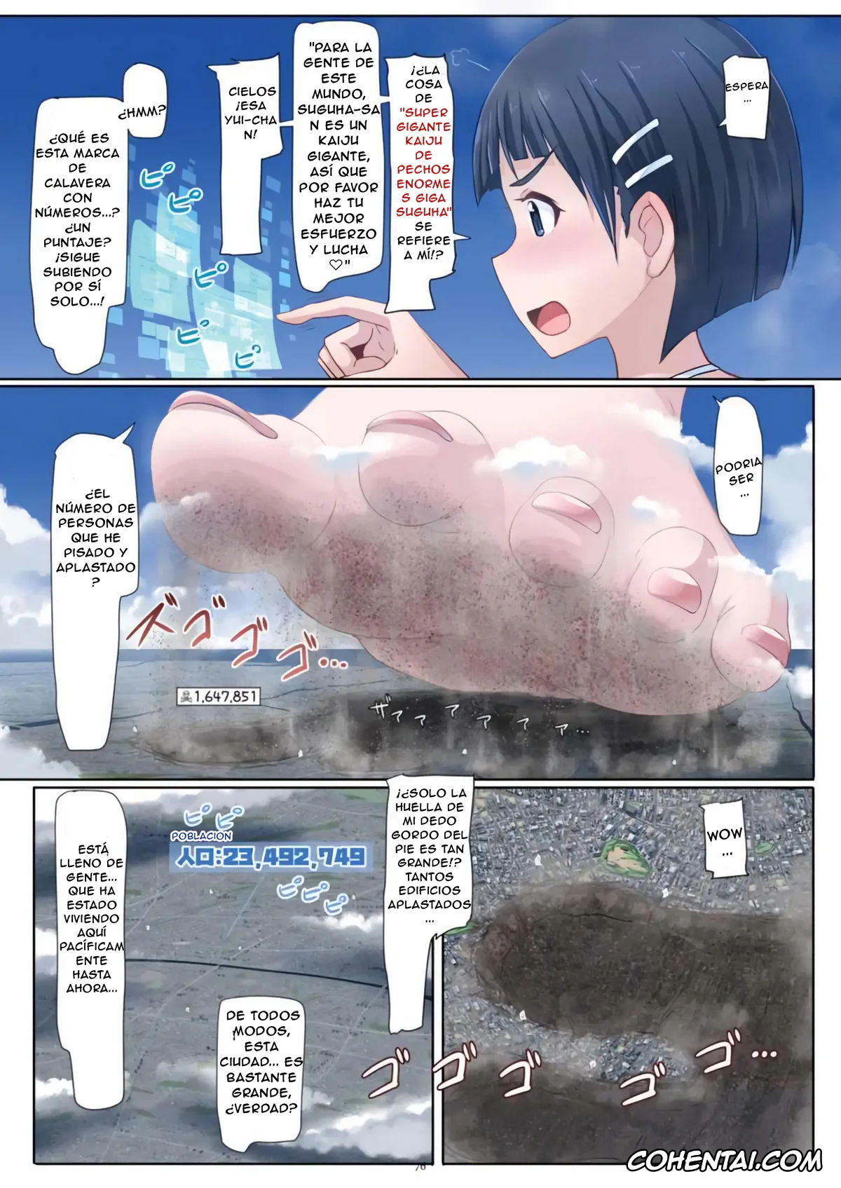 Sword Art Online porno, Suguha Kirigaya porno, Dekapai Chou Kyodai Kaiju Giga Suguha Jouriku (Sword Art Online), pagina 2