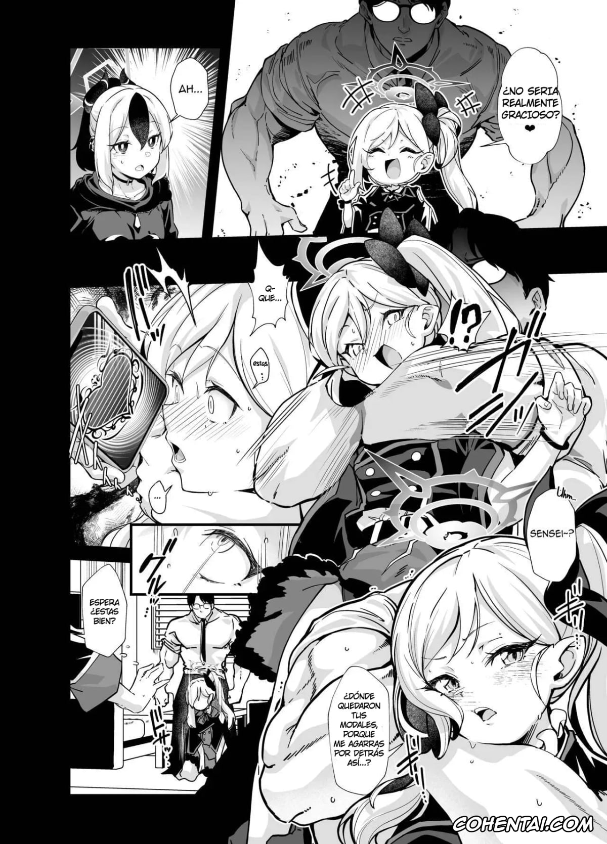 Blue Archive xxx, Aru Rikuhachima xxx, Haruka Igusa xxx, Kayoko Onikata xxx, Mutsuki Asagi xxx, Sensei xxx, Aruchan dake Saimin ni Kakattenai Hon (Blue Archive), pagina 7
