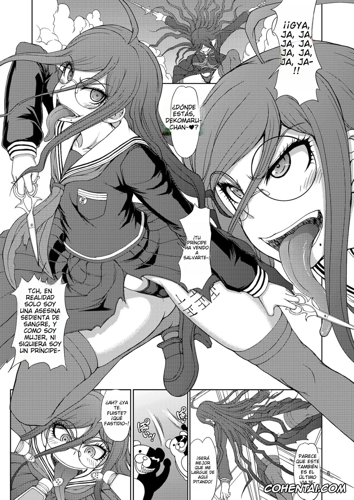 Danganronpa porno, Komaru Naegi porno, Kotoko Utsugi porno, Touko Fukawa porno, Zettai Zetsubou Zecchou Monorail (Danganronpa), pagina 5