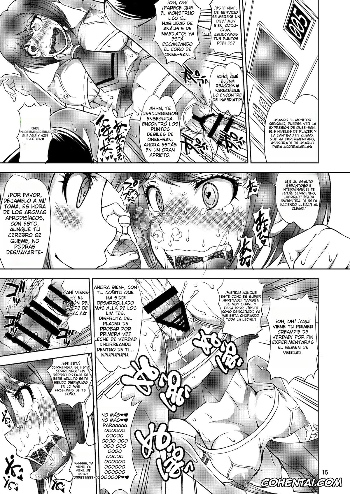 Danganronpa hentai, Komaru Naegi hentai, Kotoko Utsugi hentai, Touko Fukawa hentai, Zettai Zetsubou Zecchou Monorail (Danganronpa), pagina 15