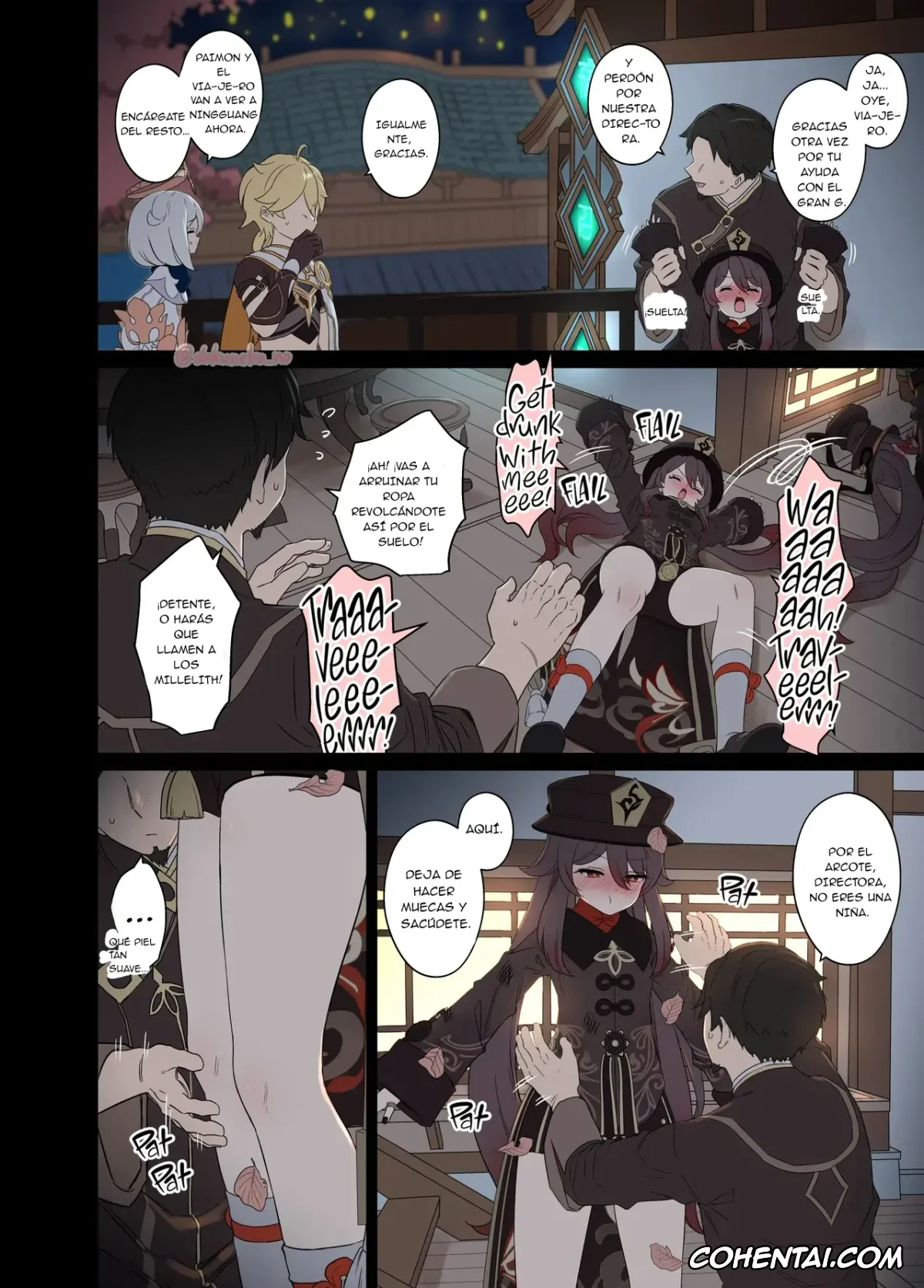 Genshin Impact hentai, Hu Tao hentai, Hu Tao ni Warui Koto o Suru no Hanashi (Genshin Impact), pagina 3