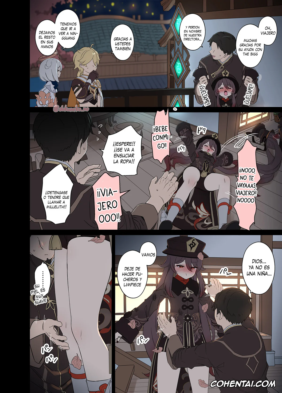Genshin Impact hentai, Hu Tao hentai, Hu Tao ni Warui Koto o Suru no Hanashi (Genshin Impact), pagina 3