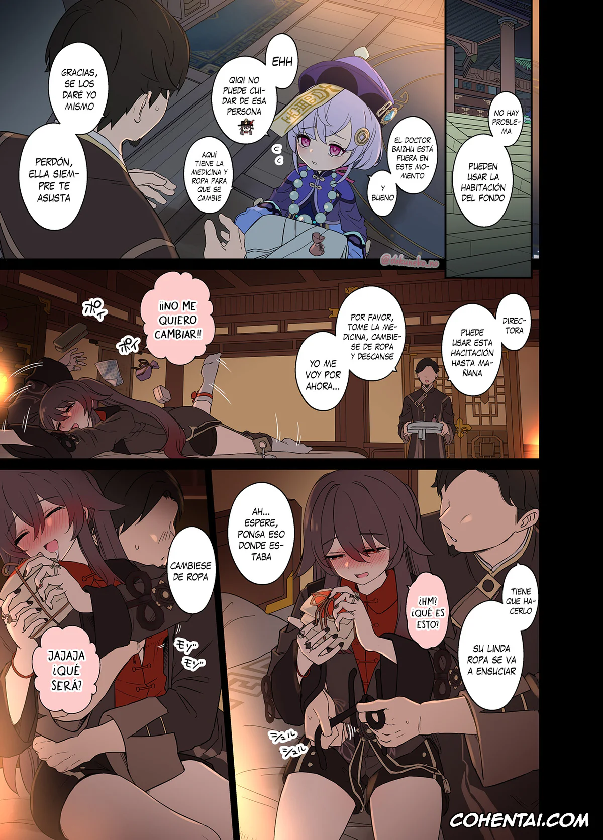 Genshin Impact hentai, Hu Tao hentai, Hu Tao ni Warui Koto o Suru no Hanashi (Genshin Impact), pagina 6