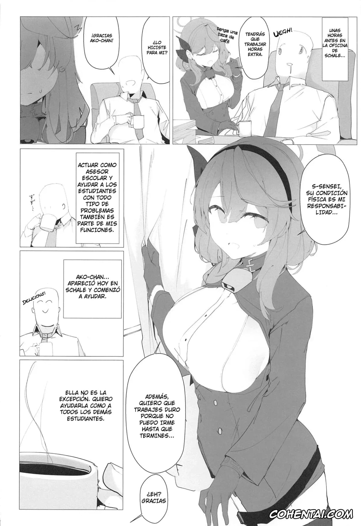 Blue Archive hentai, Ako Amau hentai, Sensei hentai, Byuru A-Kan Iku! (Blue Archive), pagina 6