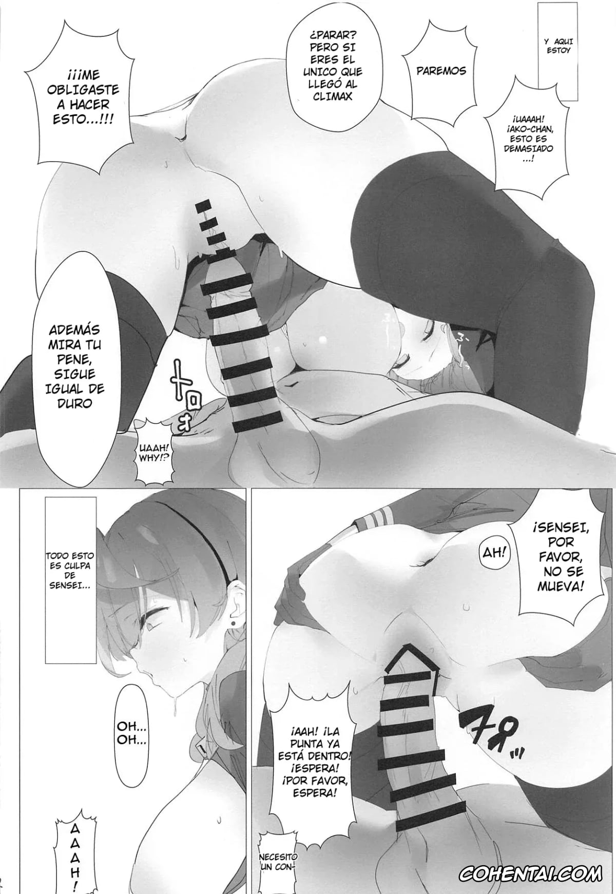Blue Archive xxx, Ako Amau xxx, Sensei xxx, Byuru A-Kan Iku! (Blue Archive), pagina 10