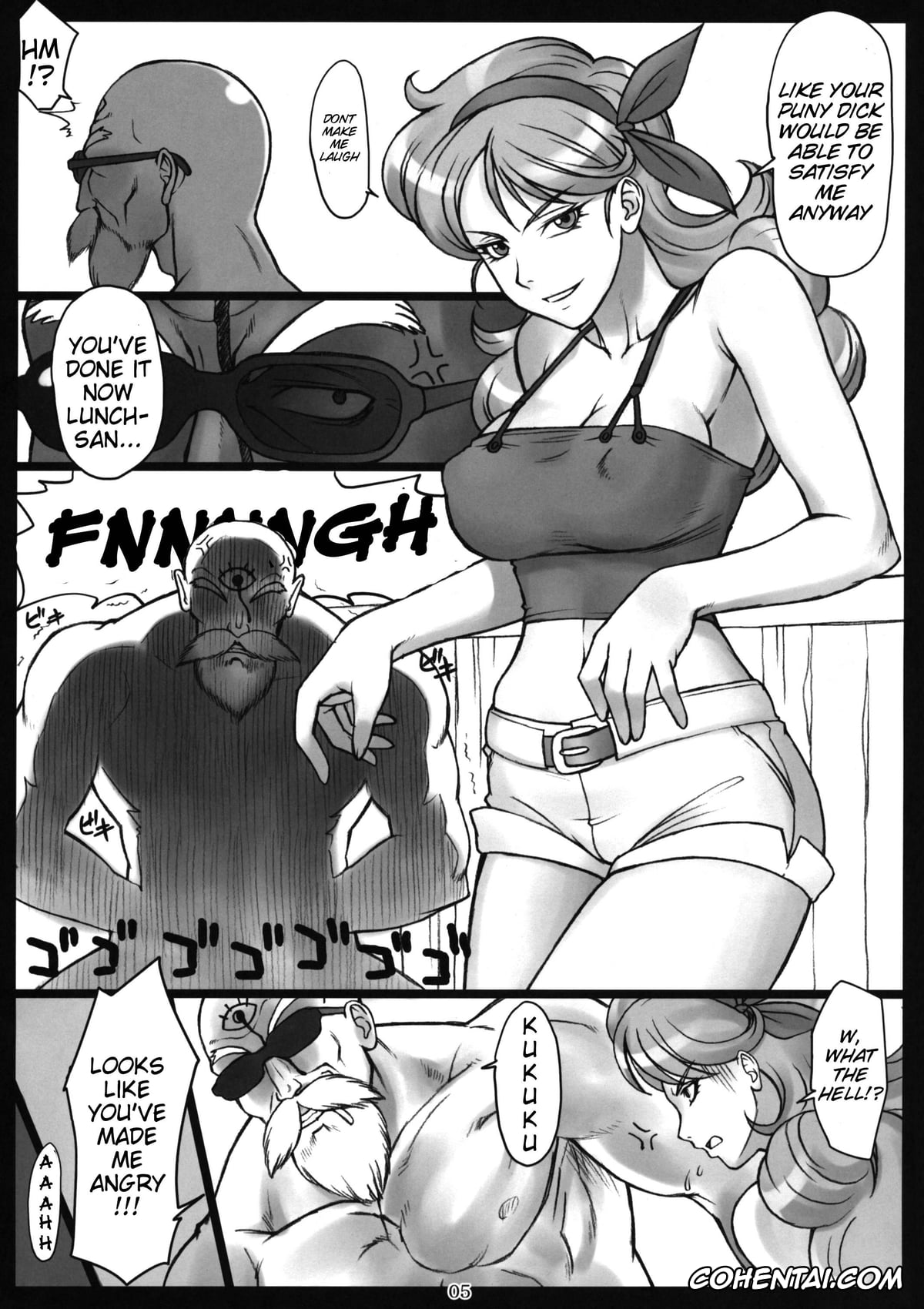 Dragon Ball hentai, Hyakka Ryouran Samurai Girls hentai, Gisen Yagyuu hentai, Lunch hentai, Master Roshi hentai, Mutoudori + X Jump 2010-12 (Hyakka Ryouran SAMURAI GIRLS, Dragon Ball), pagina 12