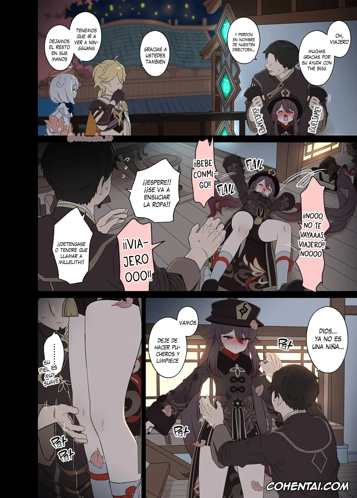 Genshin Impact hentai, Hu Tao hentai, Hu Tao ni Warui Koto o Suru no Hanashi (Genshin Impact), pagina 3
