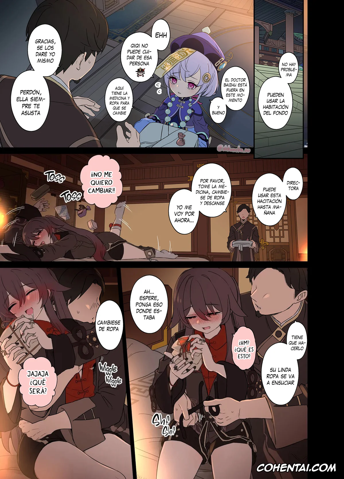 Genshin Impact hentai, Hu Tao hentai, Hu Tao ni Warui Koto o Suru no Hanashi (Genshin Impact), pagina 6