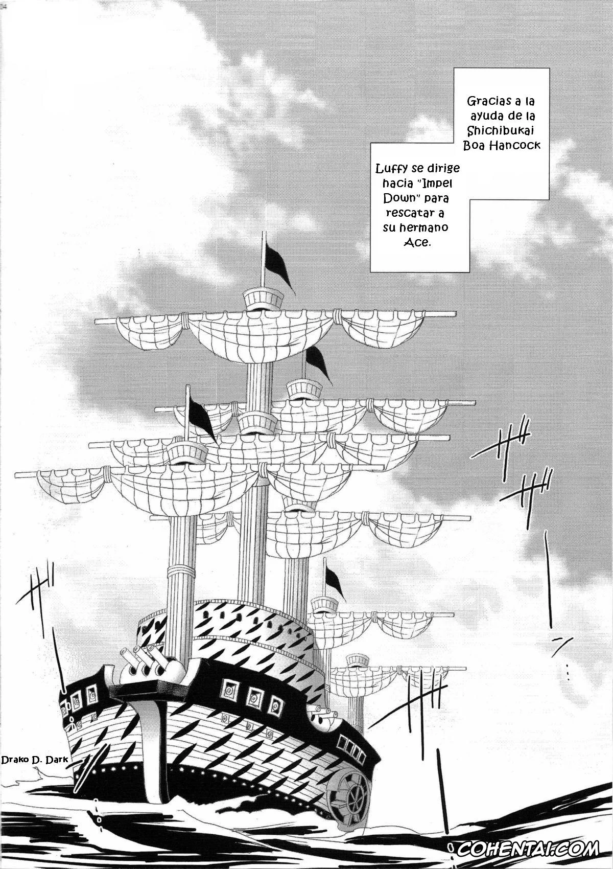 One Piece xxx, Boa Hancock xxx, Monkey D. Luffy xxx, IMAGINATION ~Hebihime-sama no Otawamure~ (One Piece), pagina 4