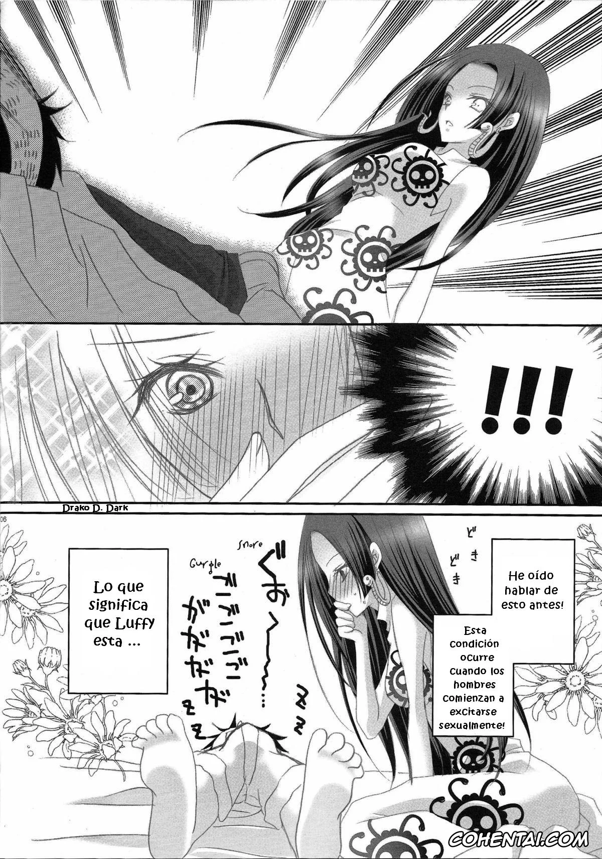 One Piece hentai, Boa Hancock hentai, Monkey D. Luffy hentai, IMAGINATION ~Hebihime-sama no Otawamure~ (One Piece), pagina 6