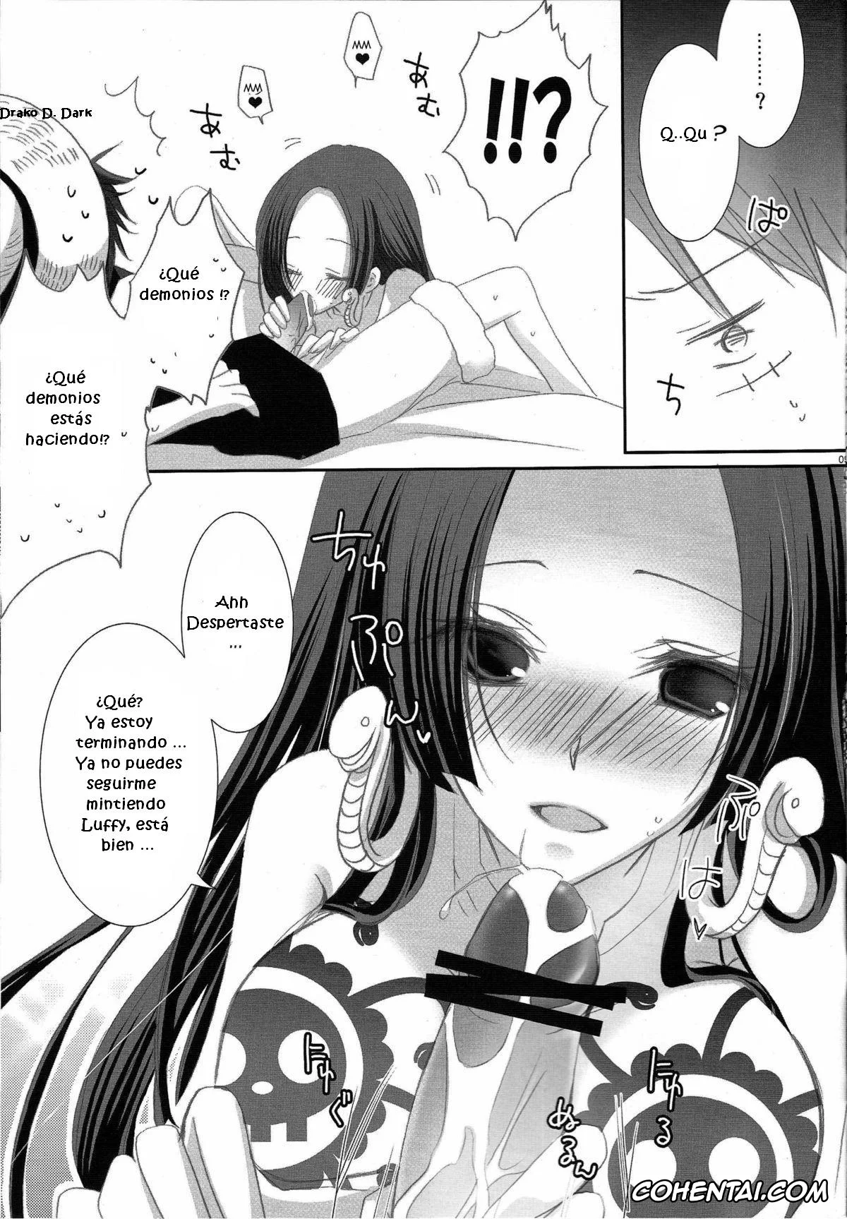 One Piece hentai, Boa Hancock hentai, Monkey D. Luffy hentai, IMAGINATION ~Hebihime-sama no Otawamure~ (One Piece), pagina 9