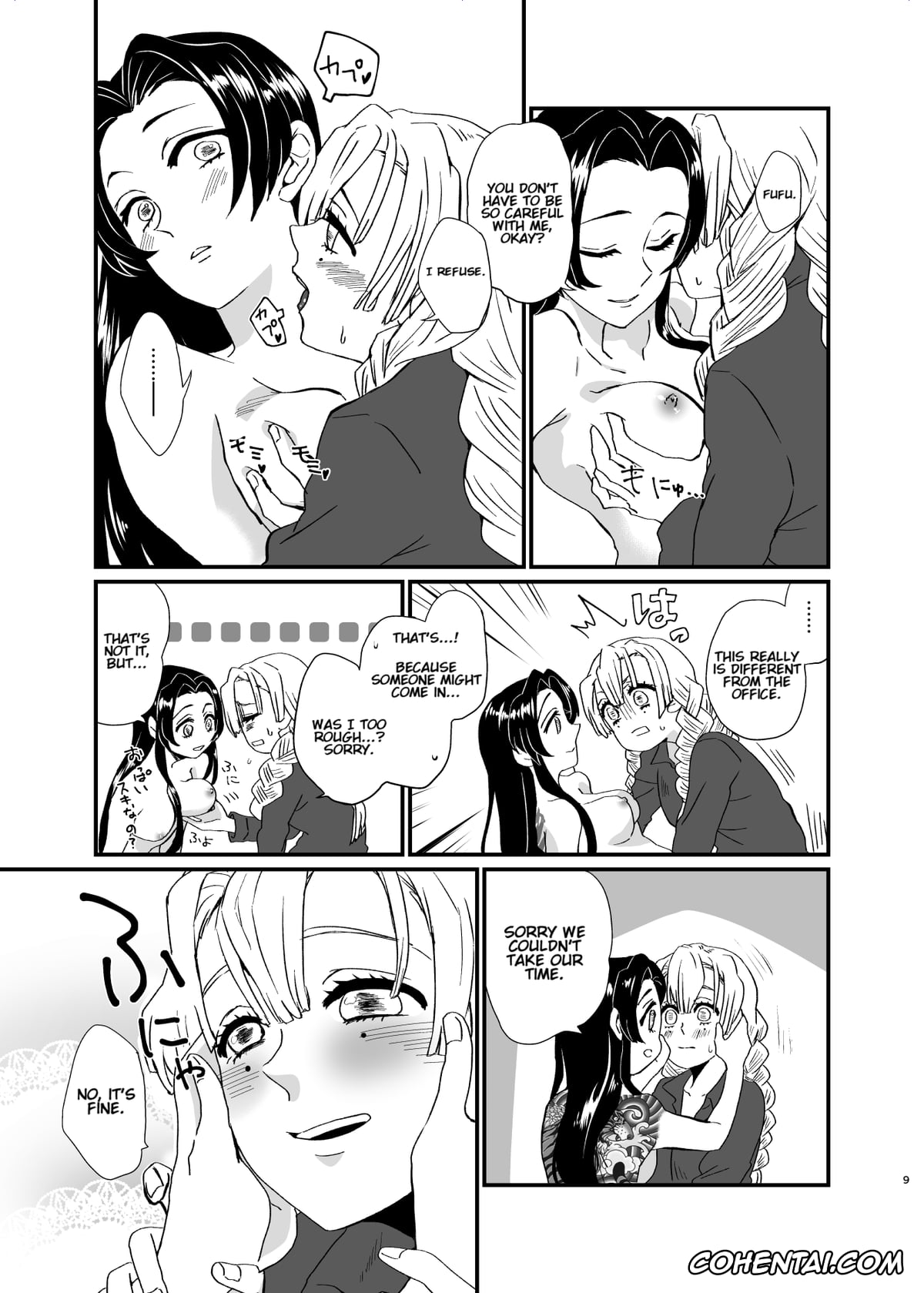 Kimetsu No Yaiba | Demon Slayer hentai, Kanae Kochou hentai, Mitsuri Kanroji hentai, Shinobu Kochou hentai, Umeawase (Kimetsu no Yaiba), pagina 9