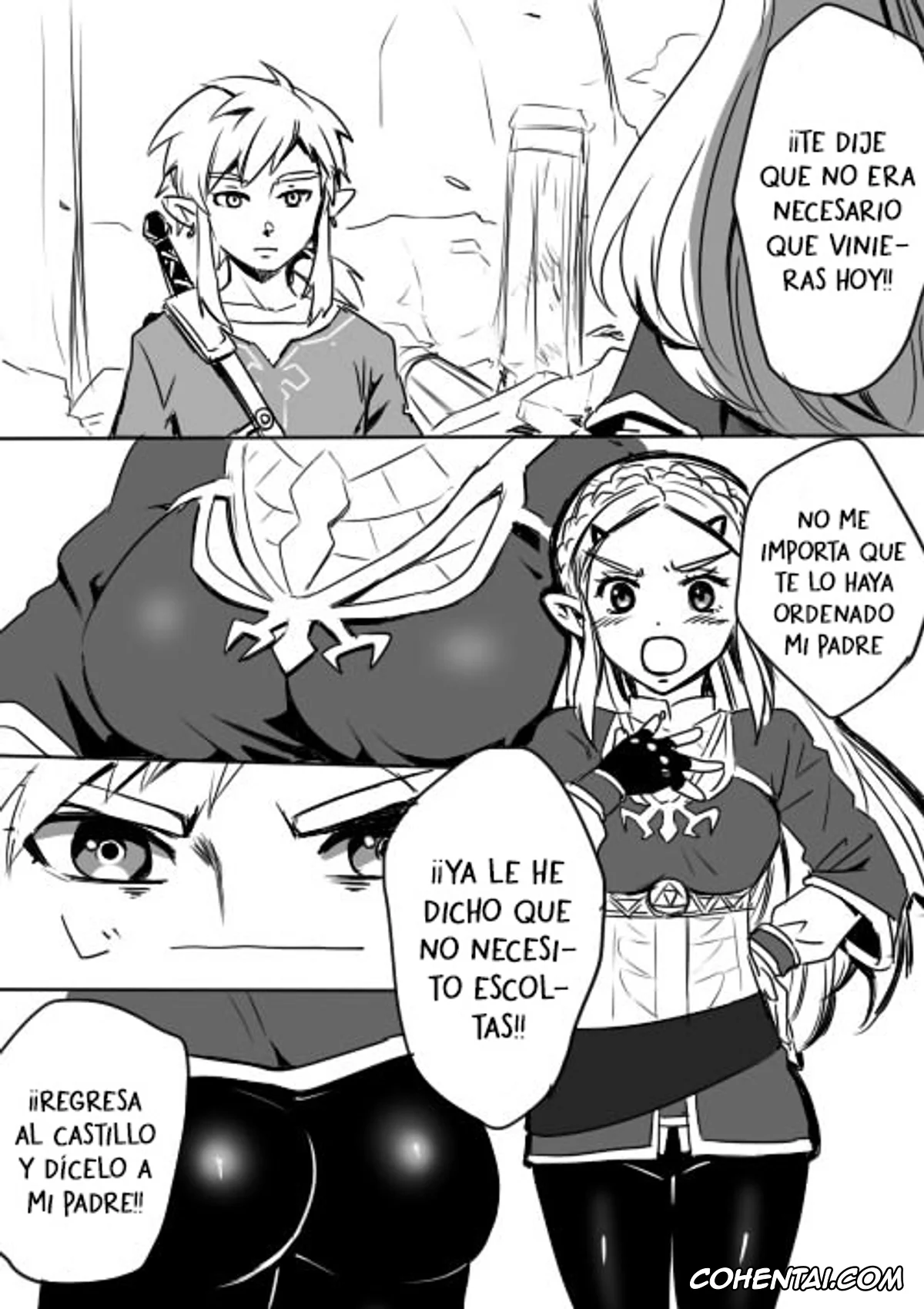 The Legend Of Zelda porno, Link porno, Princess Zelda porno, Link to Zelda no Shoshinsha ni Yasashii Sex Nyuumon (The Legend of Zelda: Breath of the Wild), pagina 2