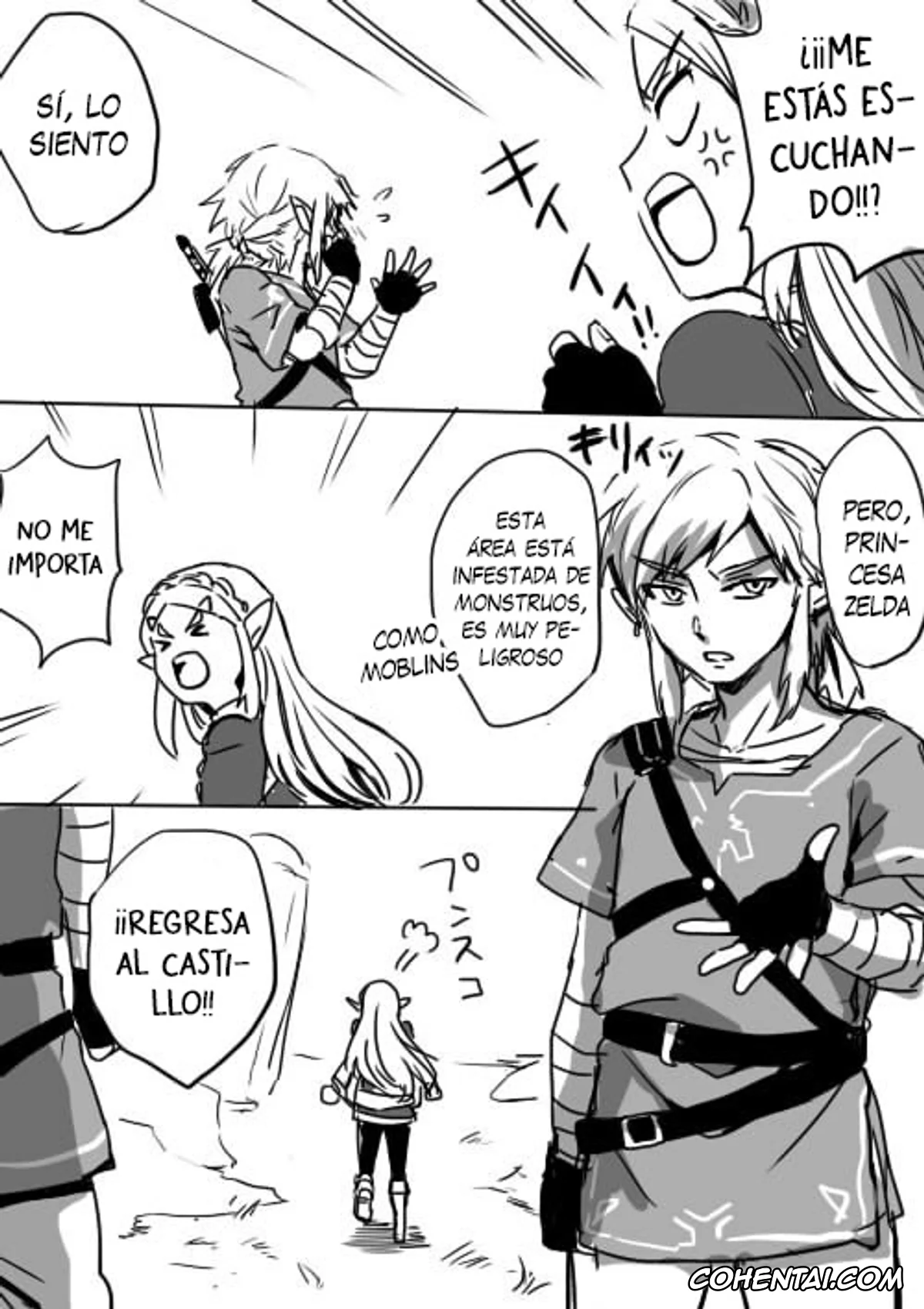 The Legend Of Zelda hentai, Link hentai, Princess Zelda hentai, Link to Zelda no Shoshinsha ni Yasashii Sex Nyuumon (The Legend of Zelda: Breath of the Wild), pagina 3