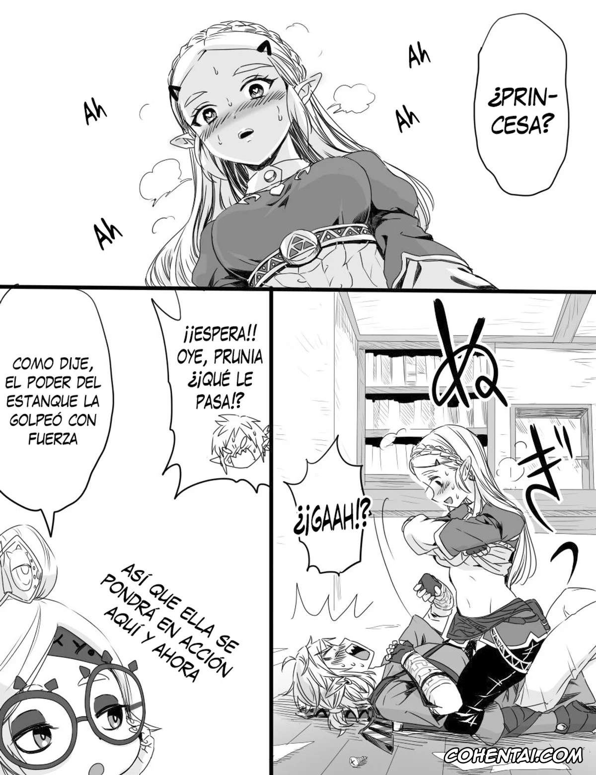 The Legend Of Zelda hentai, Link hentai, Princess Zelda hentai, Purah hentai, Love Pond Power (The Legend of Zelda), pagina 6