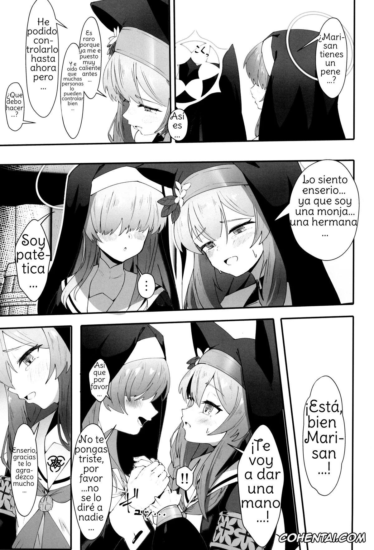 Blue Archive hentai, Mari Iochi hentai, Teiketsu to Aiyoku no Kuuhaku ni (Blue Archive), pagina 9