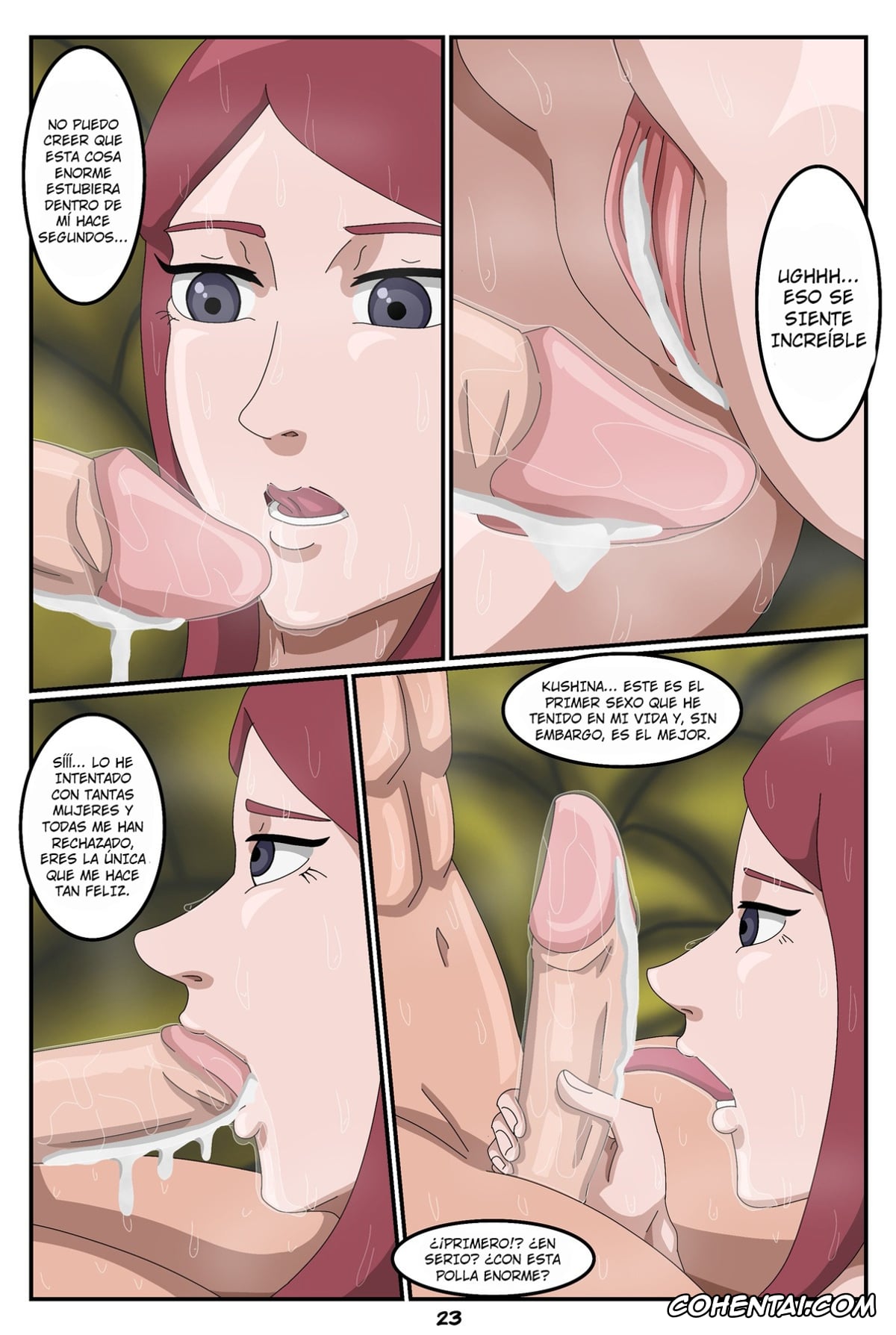 NARUTO hentai, Jiraiya hentai, Kushina Uzumaki hentai, Minato hentai, Minato Namikaze hentai, Sensei Hard Rock Training (Naruto), pagina 24