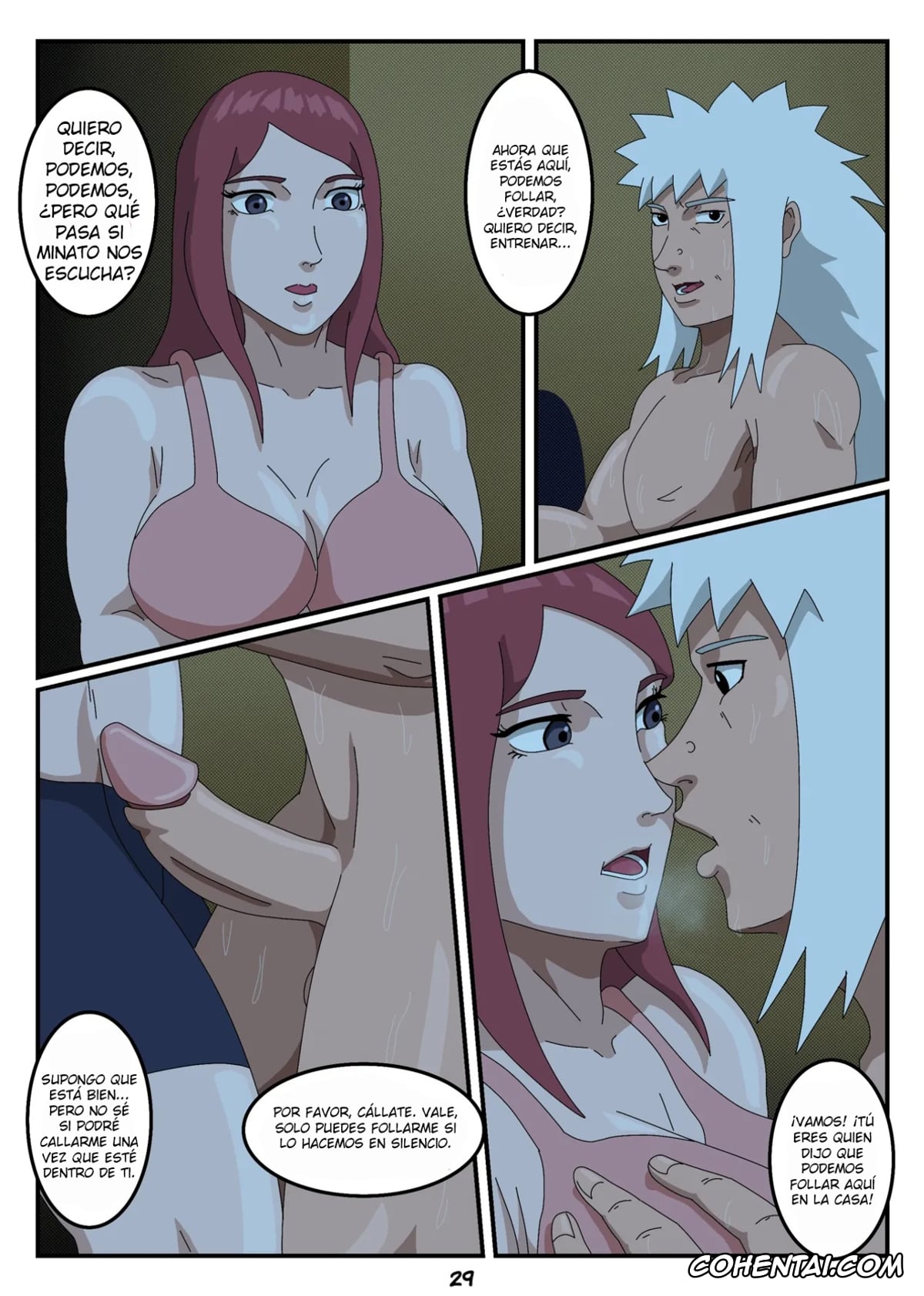 NARUTO hentai, Jiraiya hentai, Kushina Uzumaki hentai, Minato hentai, Minato Namikaze hentai, Sensei Hard Rock Training (Naruto), pagina 30