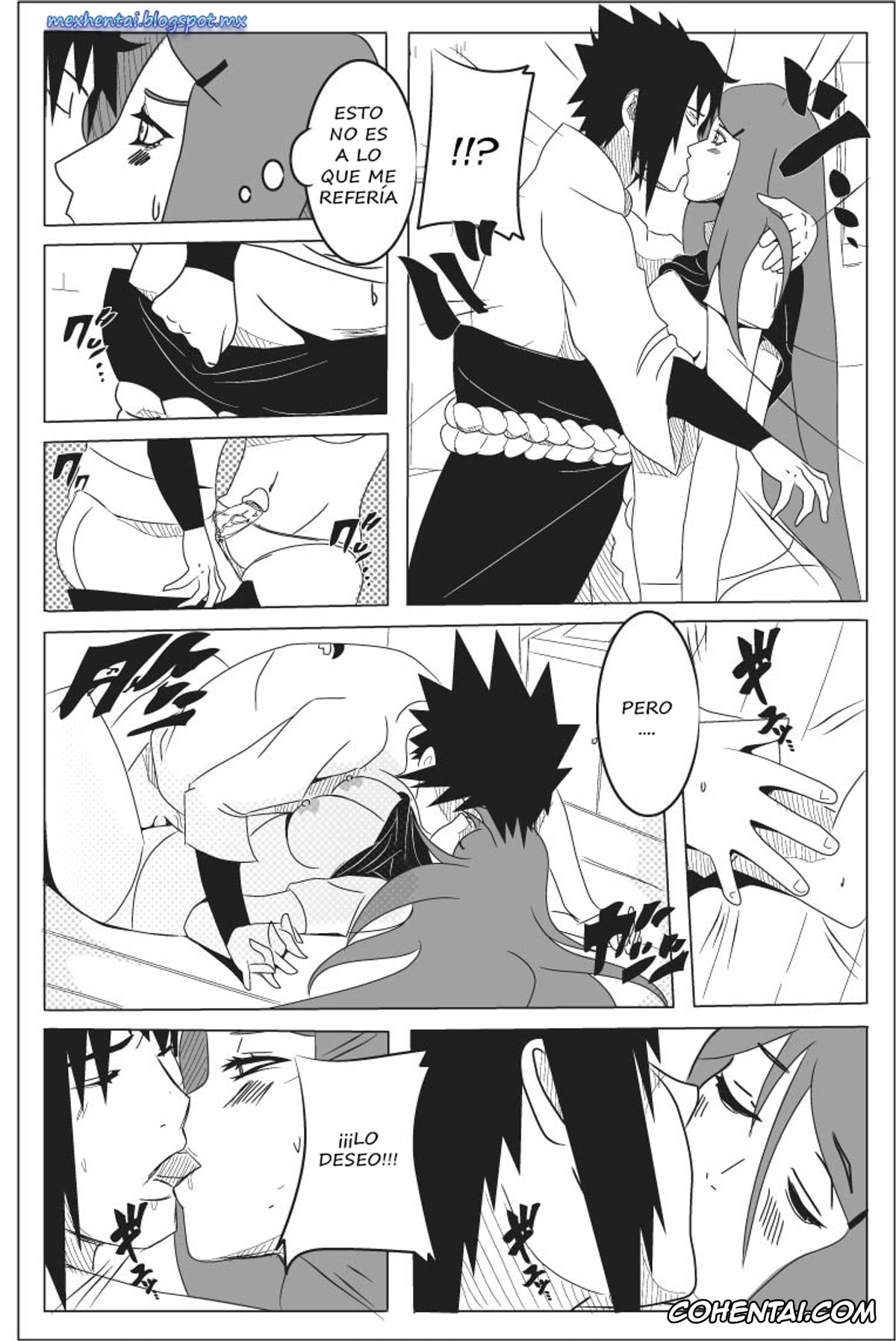 NARUTO hentai, Kushina Uzumaki hentai, Sasuke Uchiha hentai, Immoral Lesson (Naruto), pagina 3