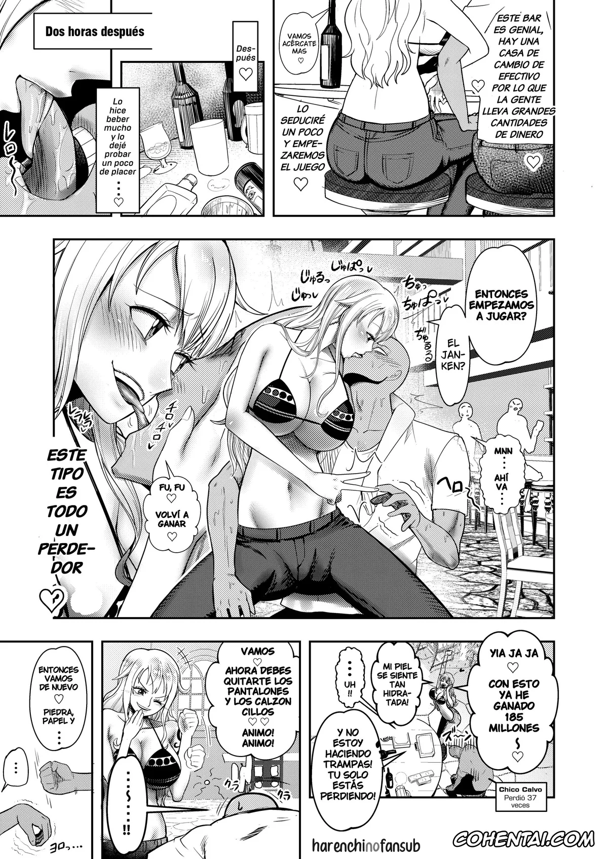 One Piece porno, Nami porno, Hage Mob to Nami-san Wakarase Honban Yakyuuken (One Piece), pagina 5