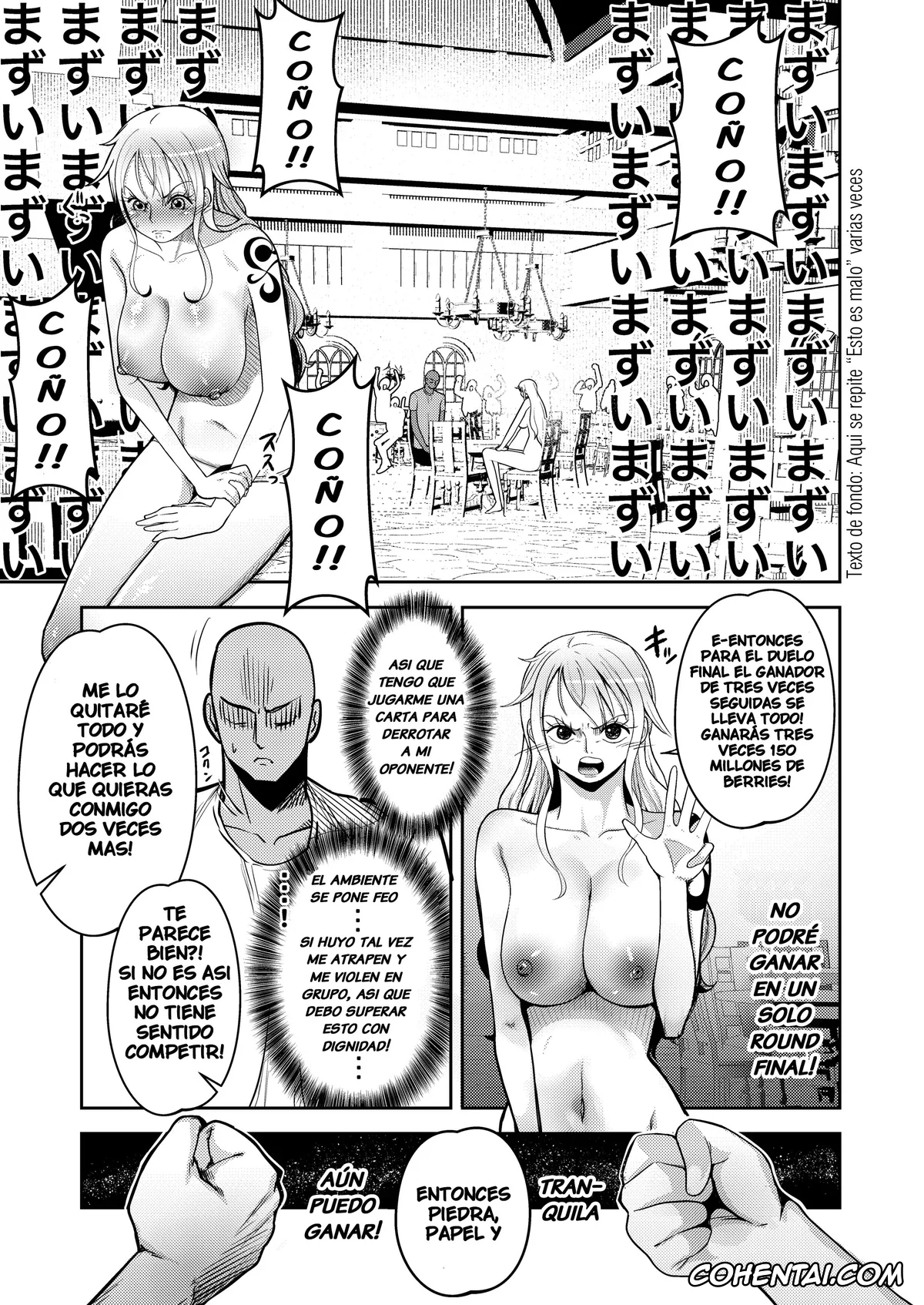 One Piece porno, Nami porno, Hage Mob to Nami-san Wakarase Honban Yakyuuken (One Piece), pagina 11