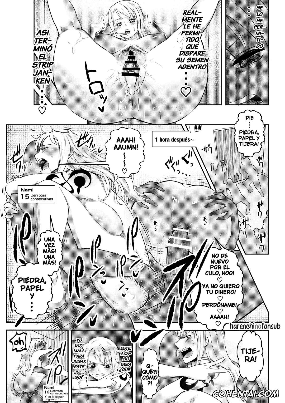 One Piece xxx, Nami xxx, Hage Mob to Nami-san Wakarase Honban Yakyuuken (One Piece), pagina 25