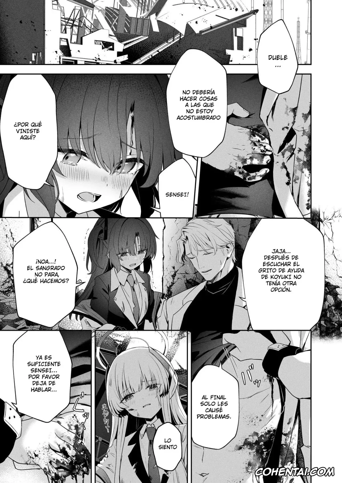 Blue Archive xxx, Noa Ushio xxx, Sensei xxx, Yuuka Hayase xxx, Answers (Blue Archive), pagina 16