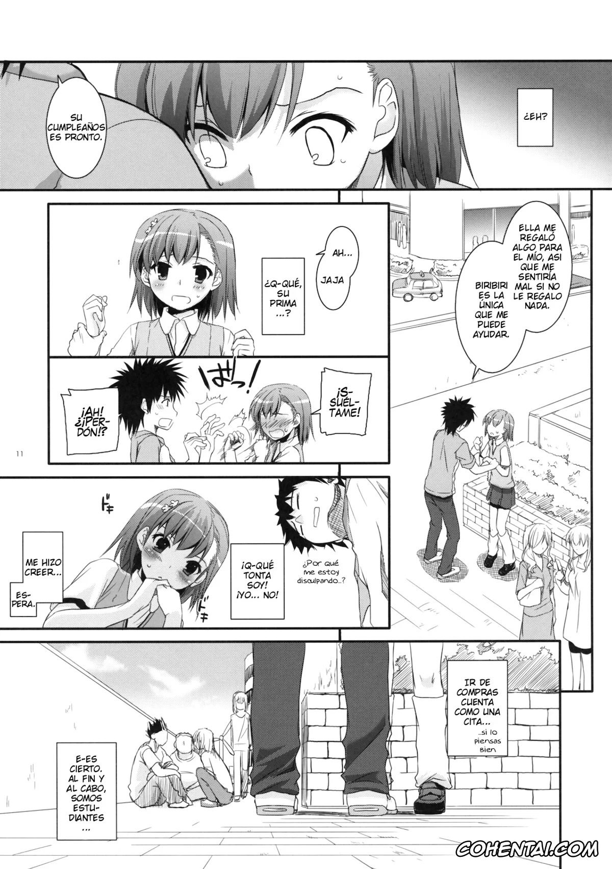 Toaru Project xxx, Mikoto Misaka xxx, Touma Kamijou xxx, D.L. action 53 (Toaru Kagaku no Railgun), pagina 10