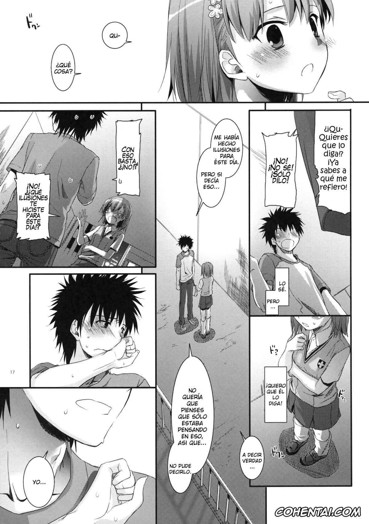 Toaru Project xxx, Mikoto Misaka xxx, Touma Kamijou xxx, D.L. action 53 (Toaru Kagaku no Railgun), pagina 16