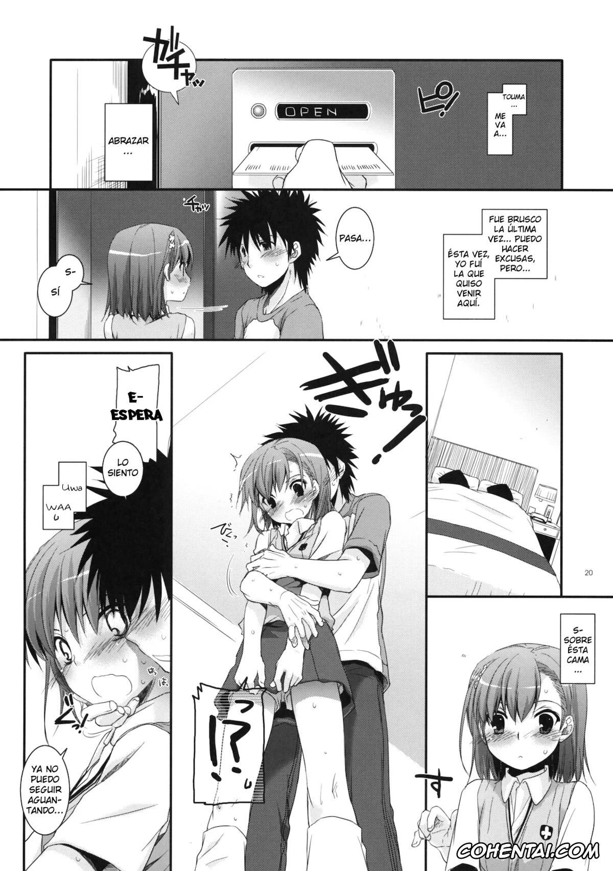 Toaru Project xxx, Mikoto Misaka xxx, Touma Kamijou xxx, D.L. action 53 (Toaru Kagaku no Railgun), pagina 19