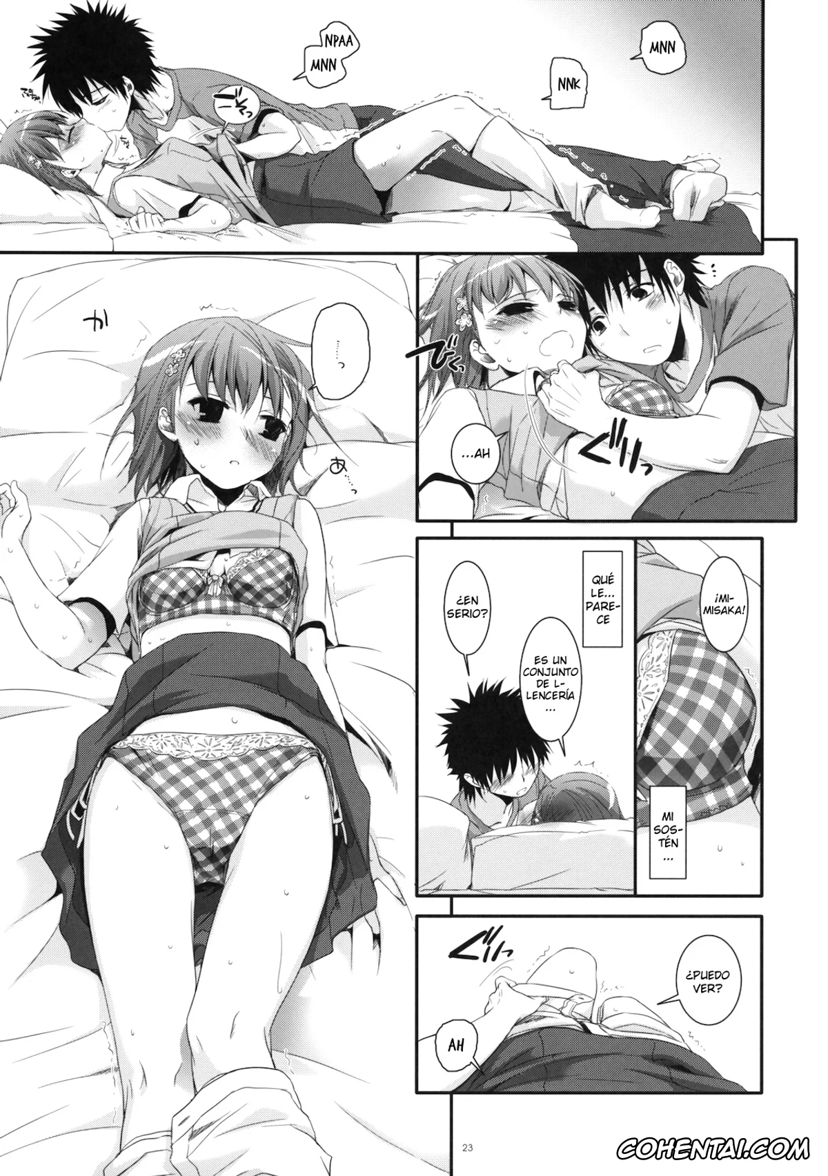 Toaru Project xxx, Mikoto Misaka xxx, Touma Kamijou xxx, D.L. action 53 (Toaru Kagaku no Railgun), pagina 22