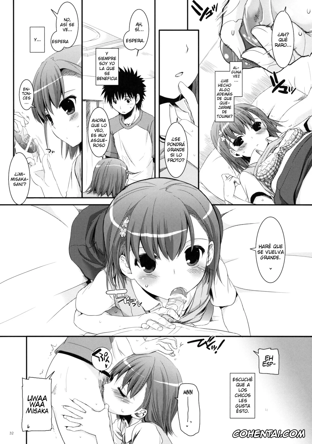 Toaru Project xxx, Mikoto Misaka xxx, Touma Kamijou xxx, D.L. action 53 (Toaru Kagaku no Railgun), pagina 31