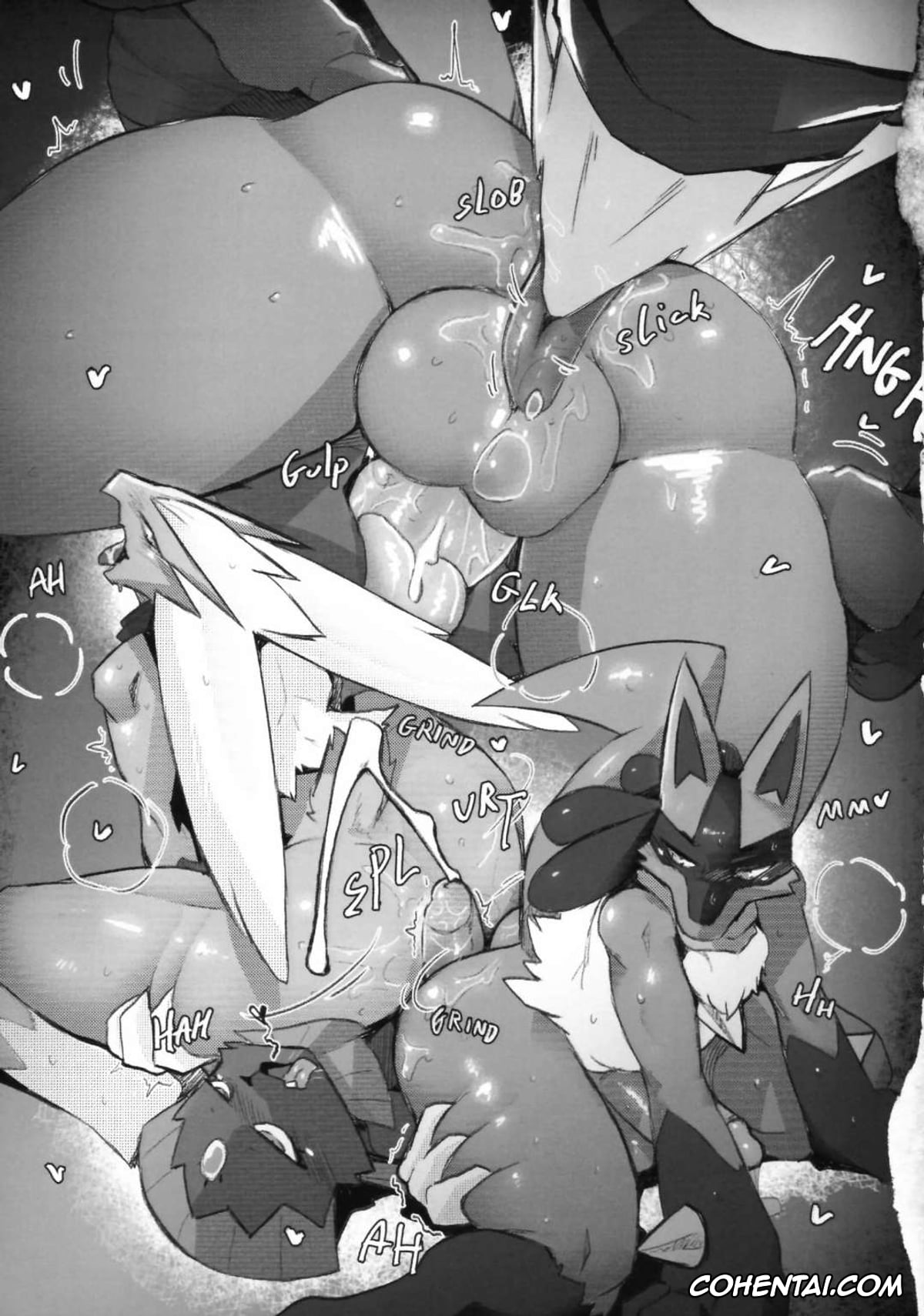 Pokemon | Pocket Monsters xxx, Blaziken xxx, Lopunny xxx, Lucario xxx, Weavile xxx, Zoroark xxx, BURNT METAL II: FROZEN STEEL (Pokémon), pagina 49