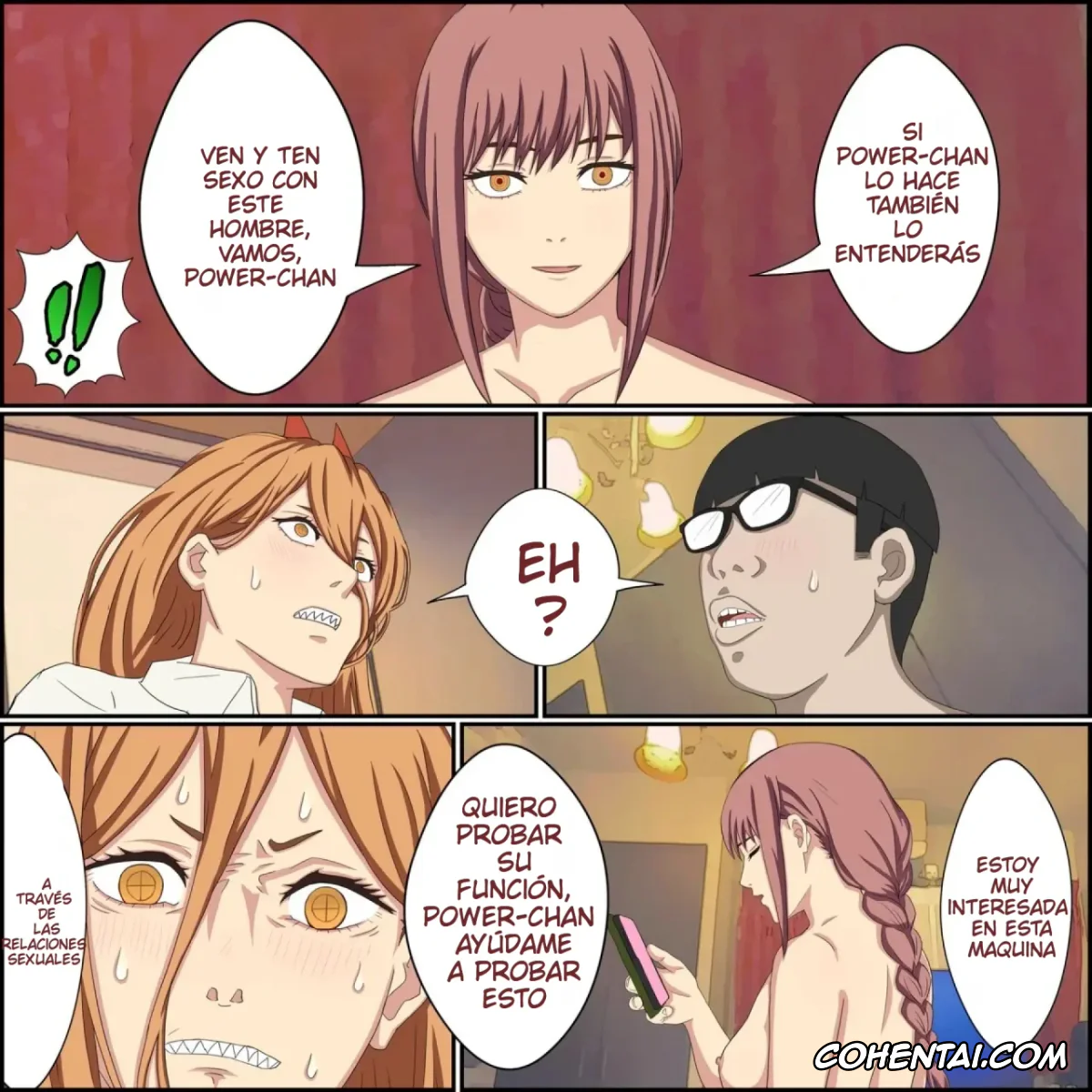 Chainsaw Man hentai, Power hentai, Anime Chara to Seckle Dekiru Appli »Power Hen» (Chainsaw Man), pagina 3