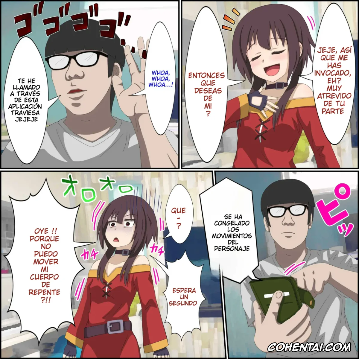Kono Subarashii Sekai ni Syukufuku o! hentai, Megumin hentai, Anime Chara to Seckle Dekiru Appli »Megumin Shoukan Hen’ (Kono Subarashii Sekai ni Syukufuku o!), pagina 3
