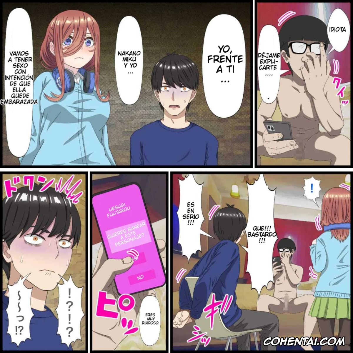 Gotoubun No Hanayome | The Quintessential Quintuplets xxx, Miki Nakano xxx, Anime Chara to Seckle Dekiru Appli »Miku Hen» (Gotoubun no Hanayome), pagina 7